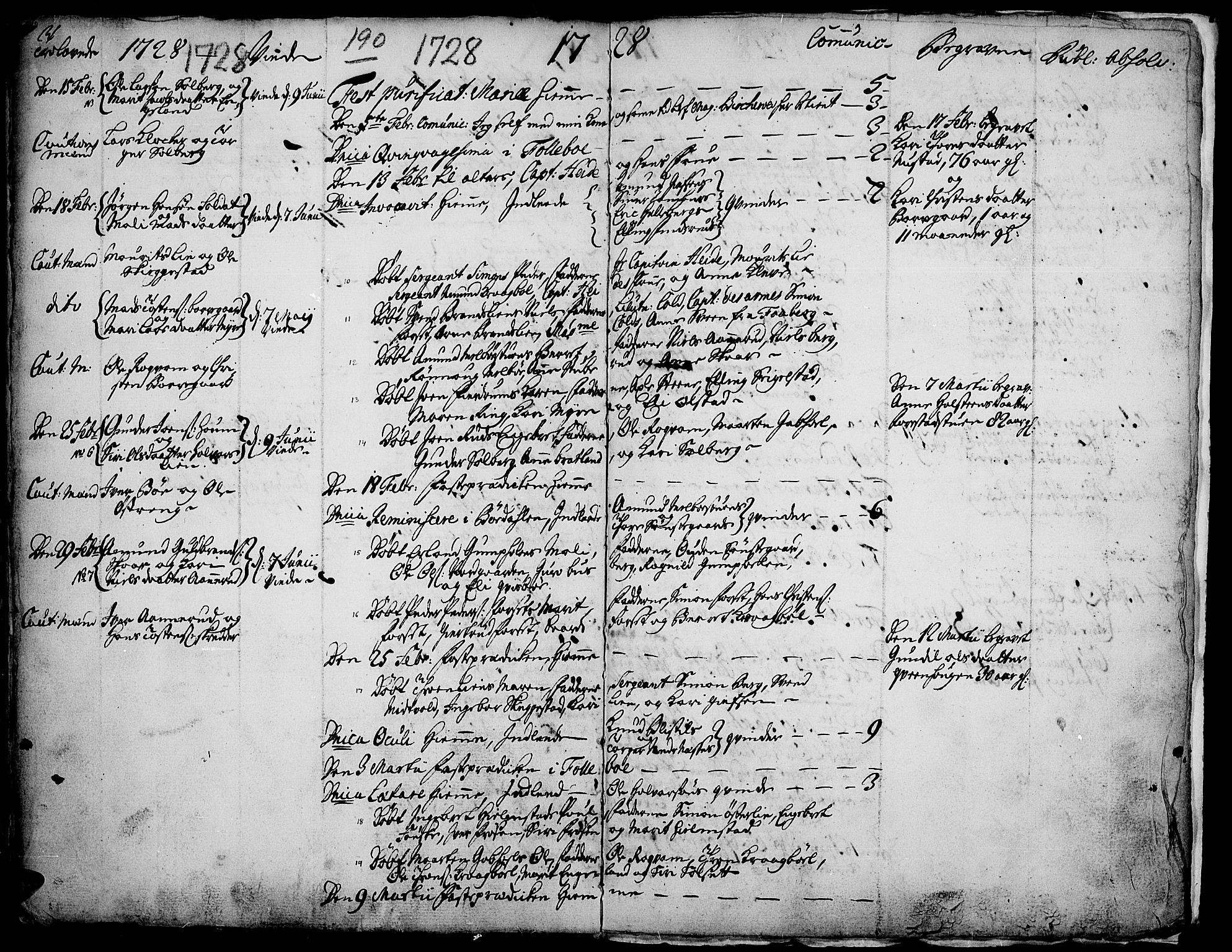 Gausdal prestekontor, SAH/PREST-090/H/Ha/Haa/L0001: Parish register (official) no. 1, 1693-1728, p. 190