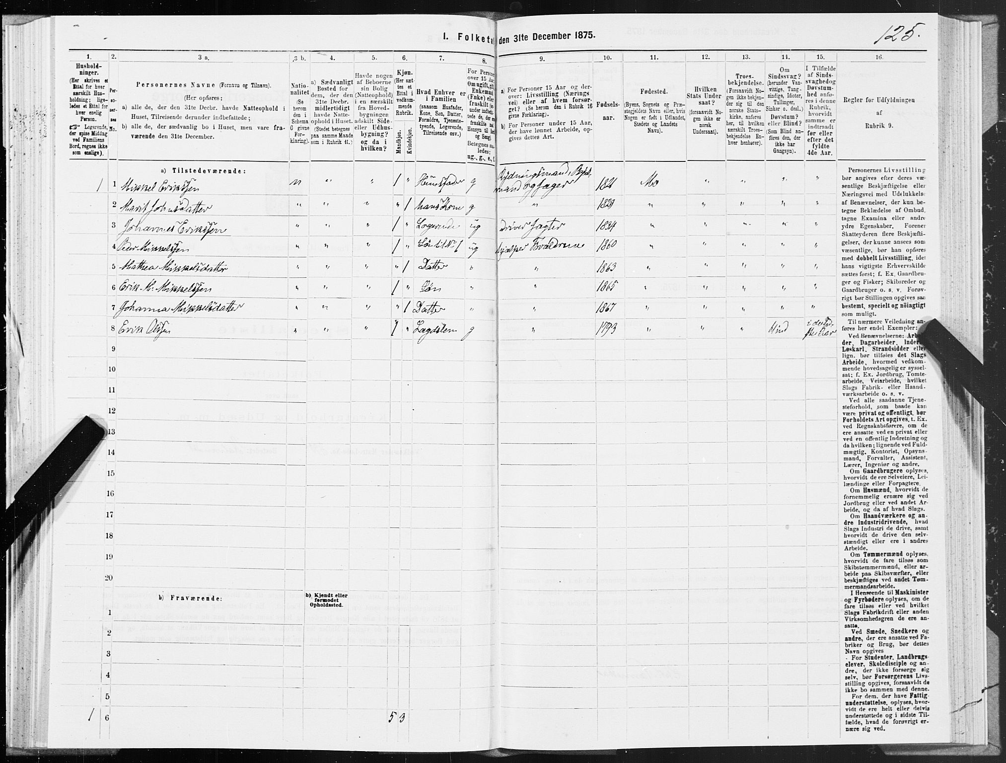 SAT, 1875 census for 1833P Mo, 1875, p. 1125