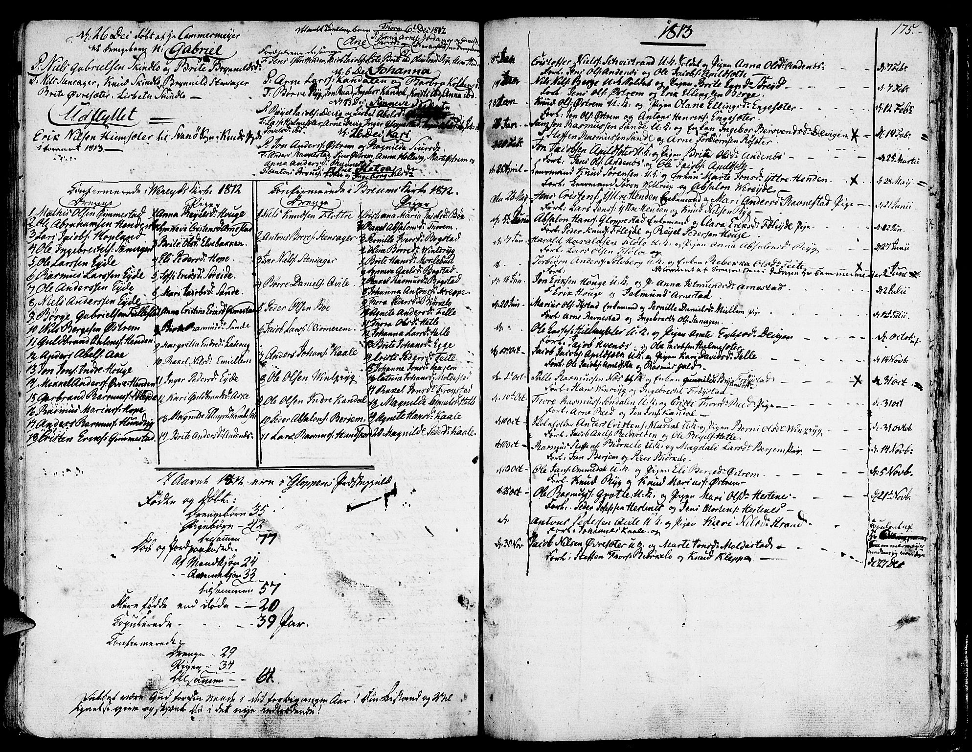 Gloppen sokneprestembete, AV/SAB-A-80101/H/Haa/Haaa/L0005: Parish register (official) no. A 5, 1785-1815, p. 175