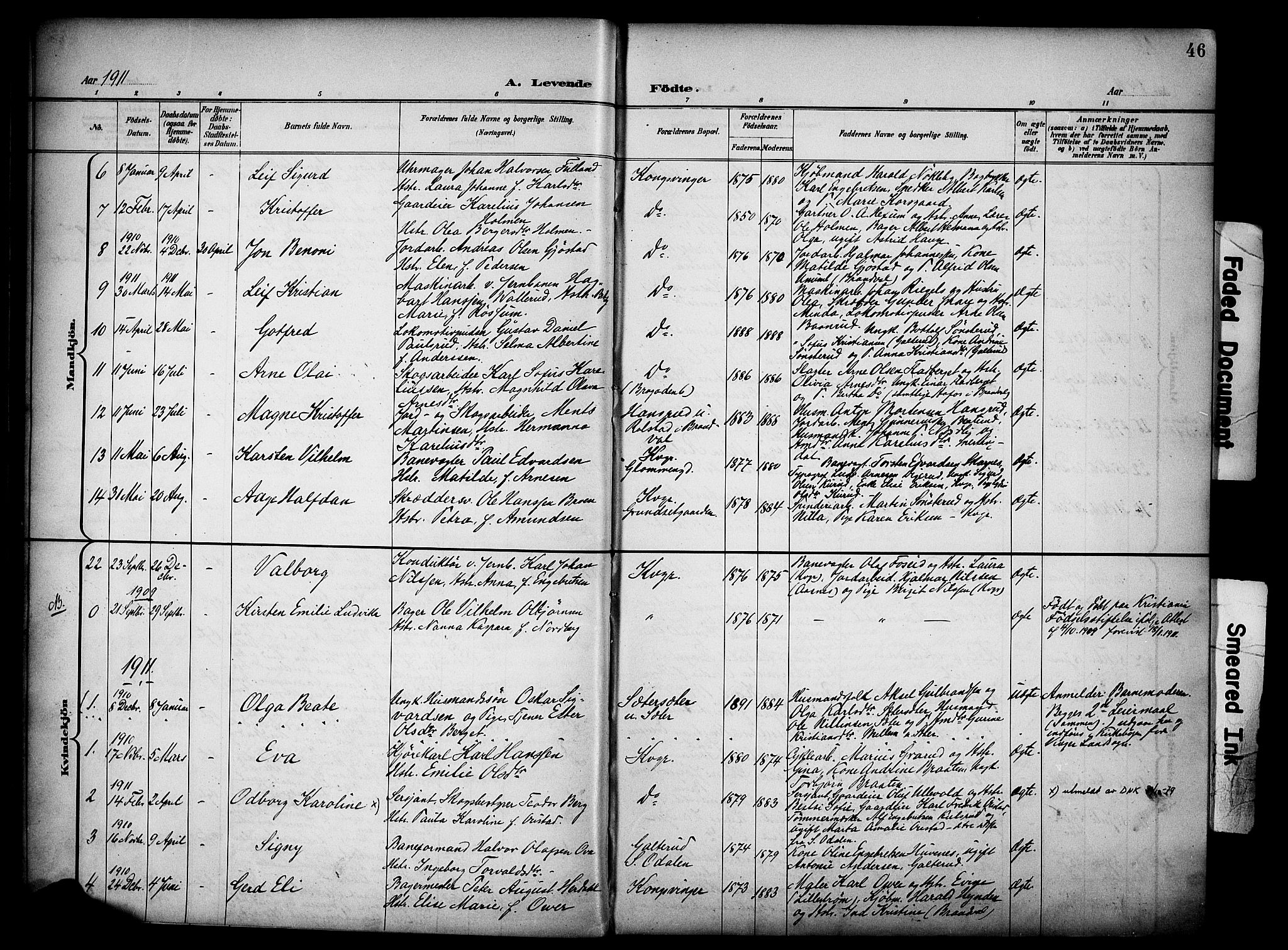 Vinger prestekontor, AV/SAH-PREST-024/H/Ha/Haa/L0016: Parish register (official) no. 16, 1898-1920, p. 46