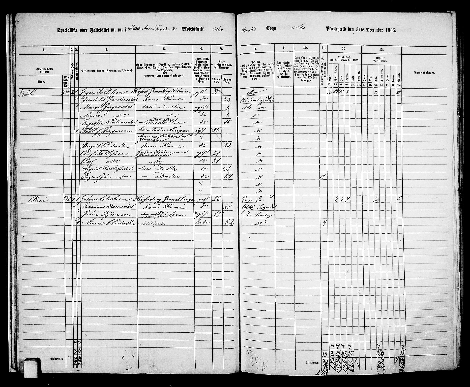 RA, 1865 census for Mo, 1865, p. 20