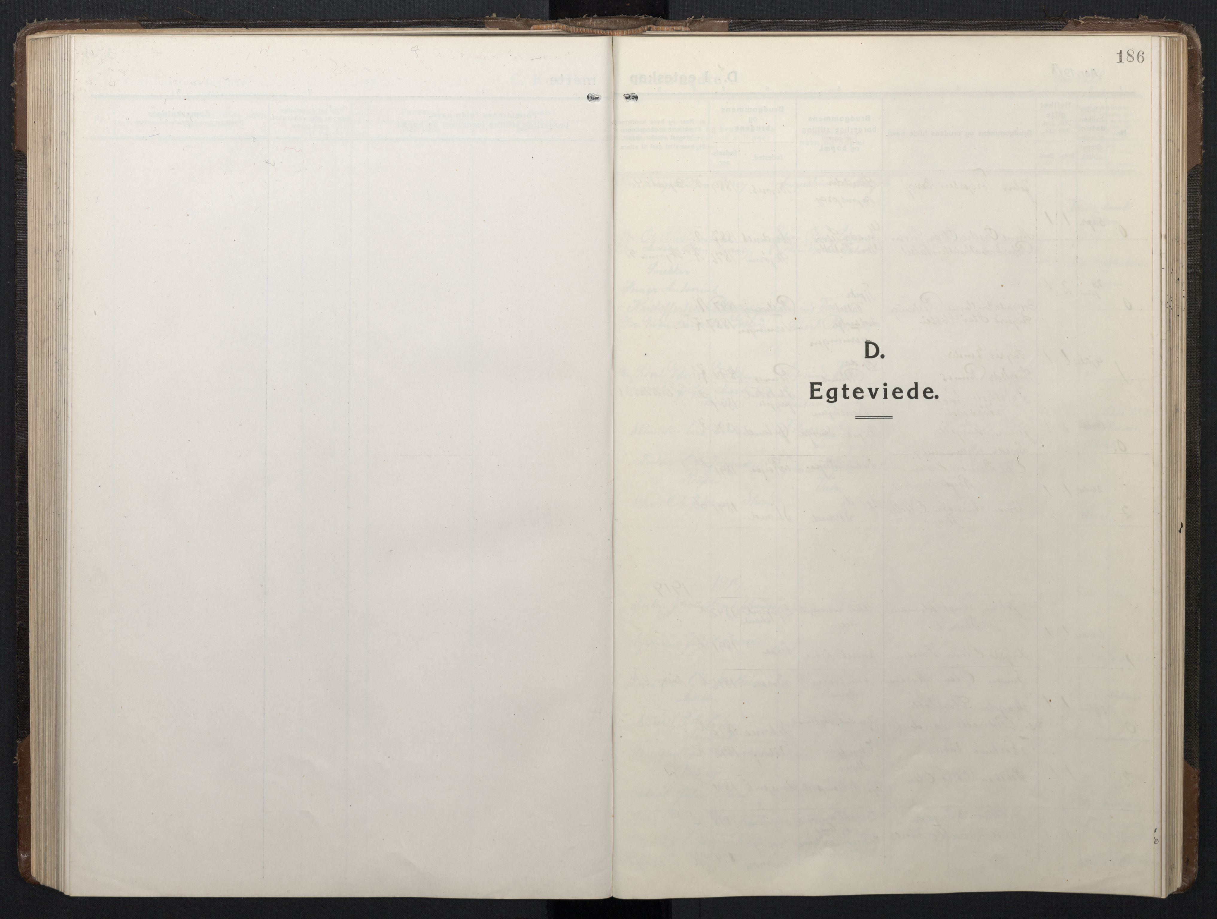Ministerialprotokoller, klokkerbøker og fødselsregistre - Sør-Trøndelag, SAT/A-1456/662/L0758: Parish register (copy) no. 662C03, 1918-1948, p. 186