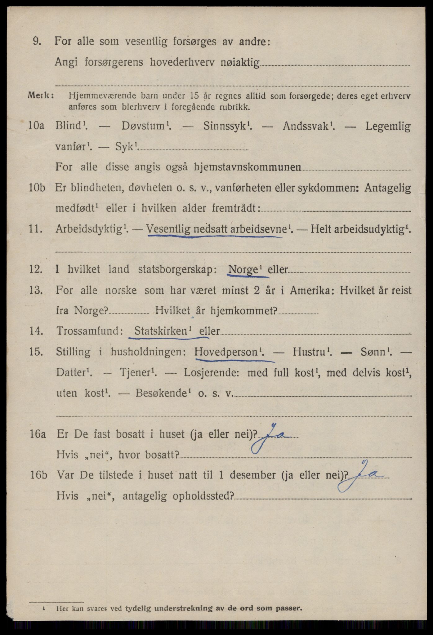 SAT, 1920 census for Hustad, 1920, p. 4666