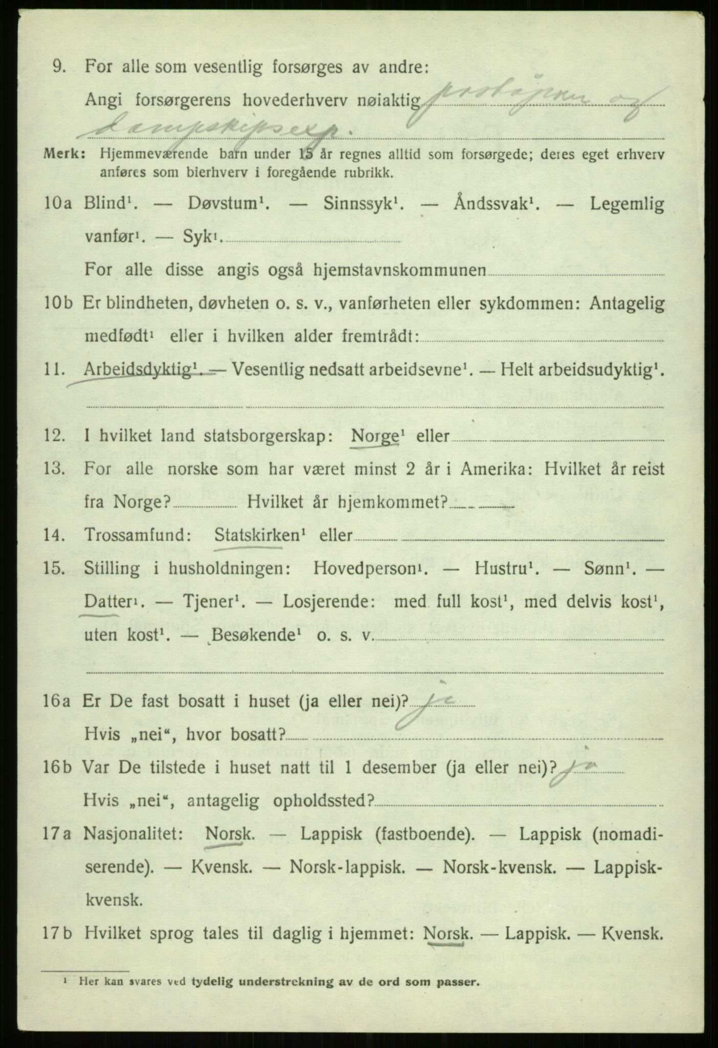 SATØ, 1920 census for Trondenes, 1920, p. 8742