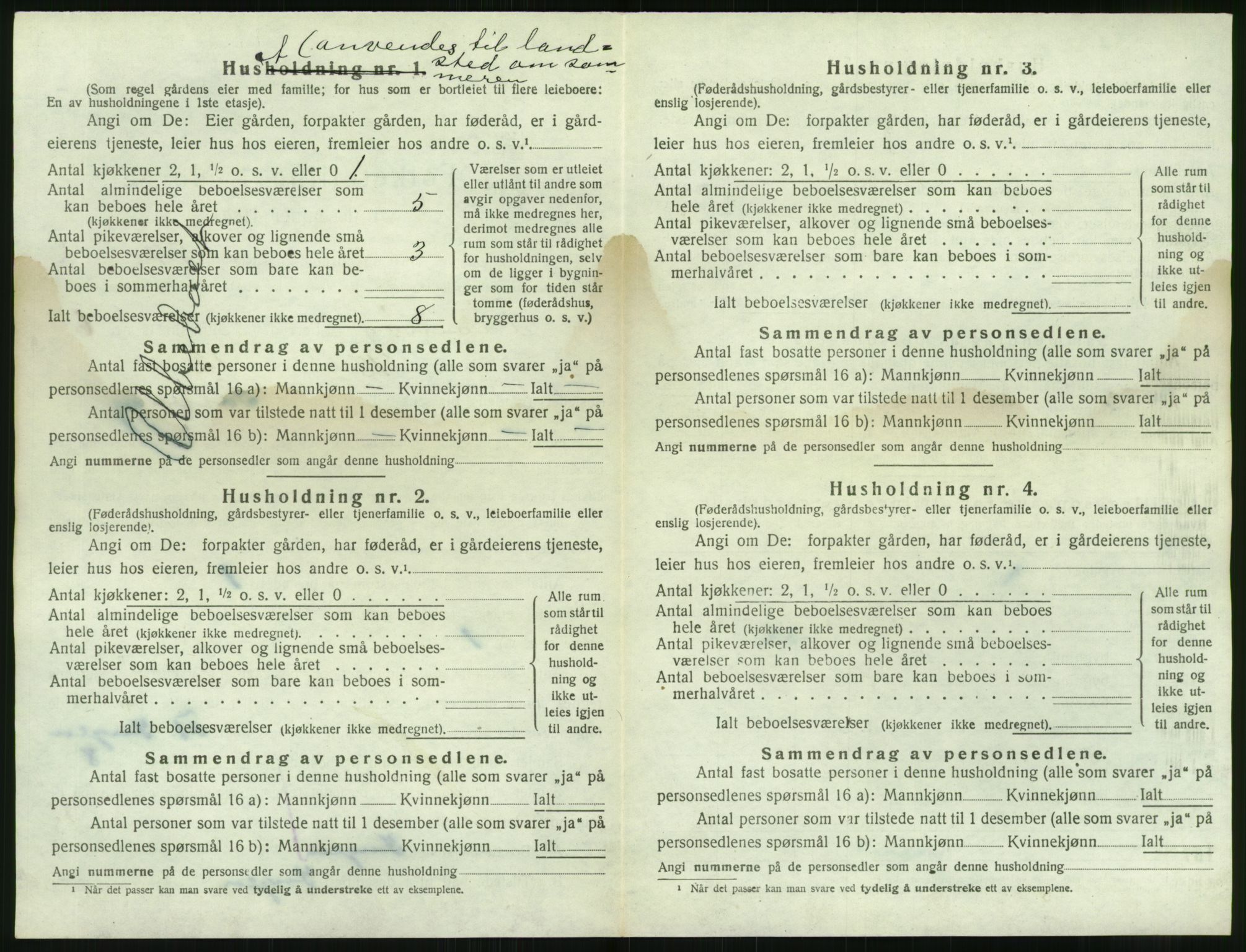 SAK, 1920 census for Tromøy, 1920, p. 772