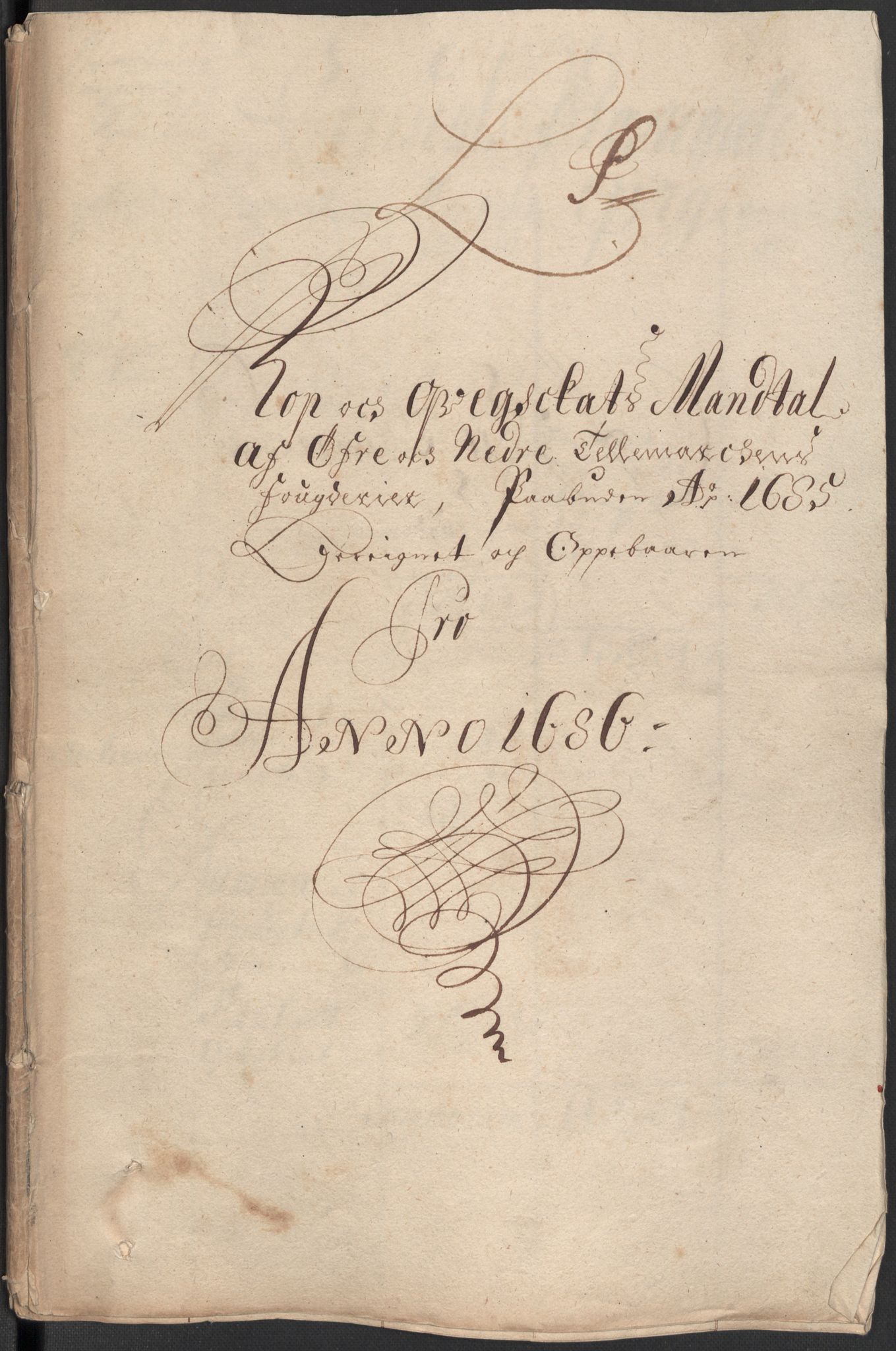 Rentekammeret inntil 1814, Reviderte regnskaper, Fogderegnskap, RA/EA-4092/R35/L2083: Fogderegnskap Øvre og Nedre Telemark, 1686, p. 322