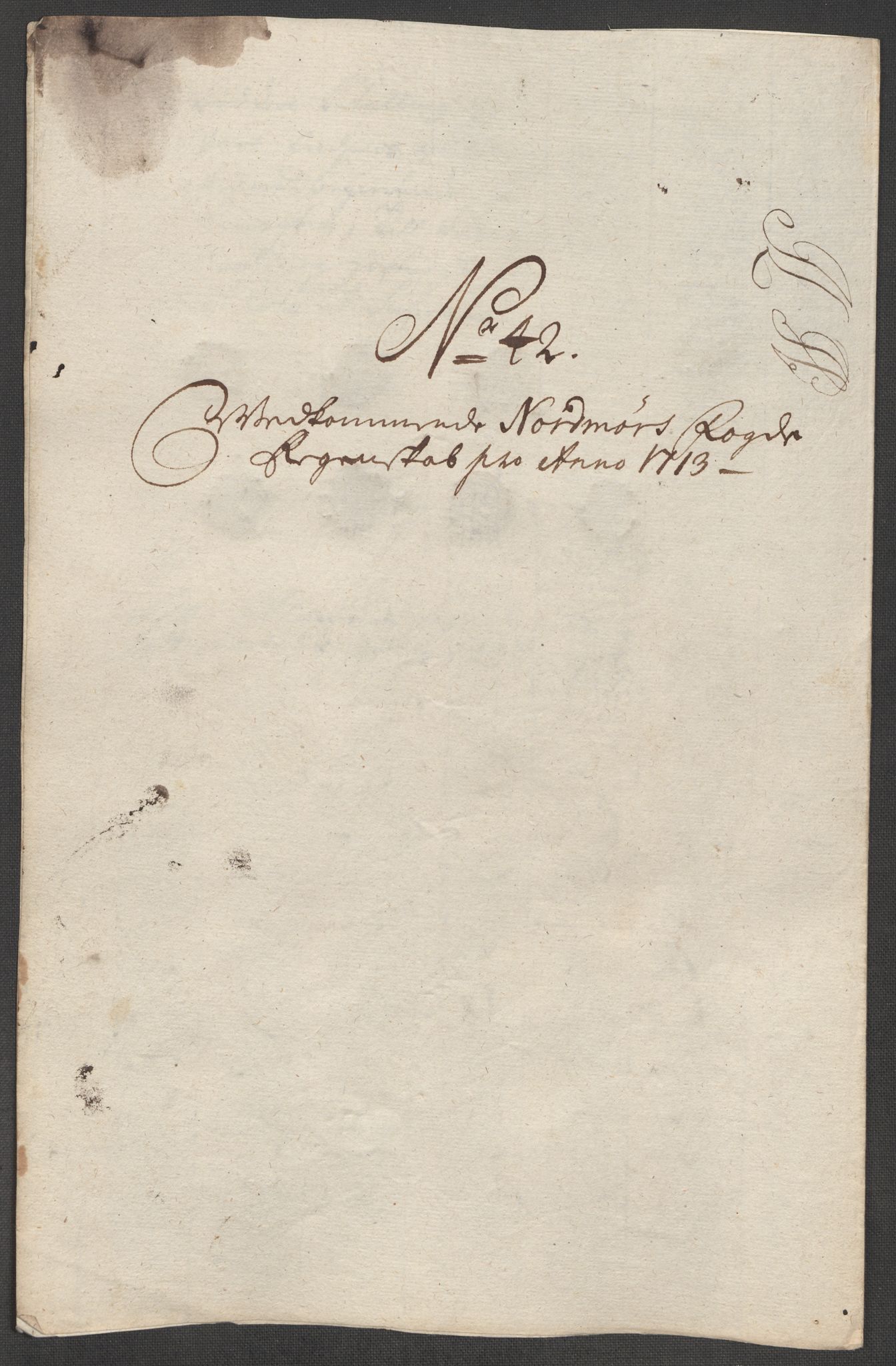 Rentekammeret inntil 1814, Reviderte regnskaper, Fogderegnskap, AV/RA-EA-4092/R56/L3747: Fogderegnskap Nordmøre, 1713, p. 232