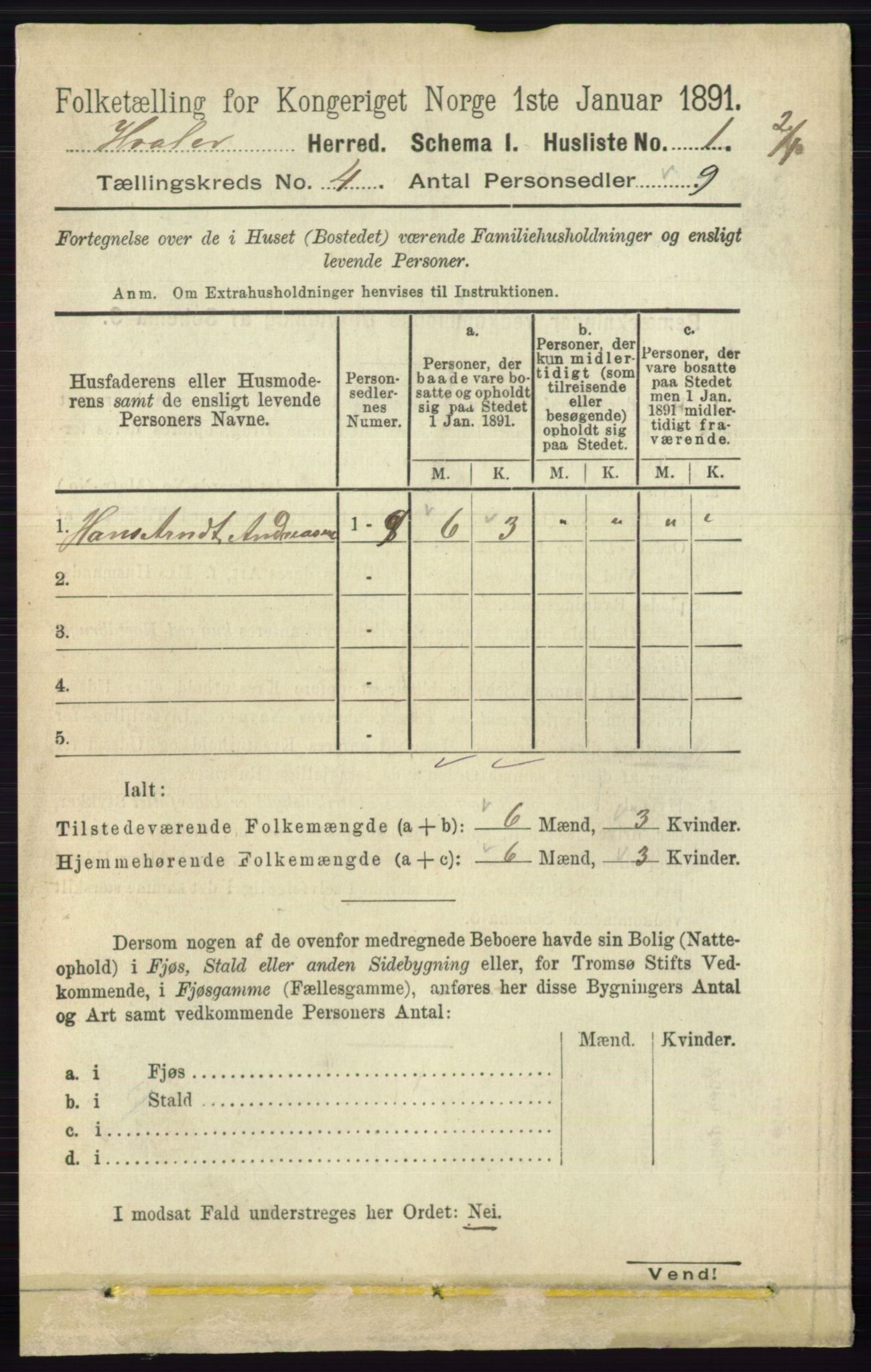 RA, 1891 census for 0111 Hvaler, 1891, p. 2560