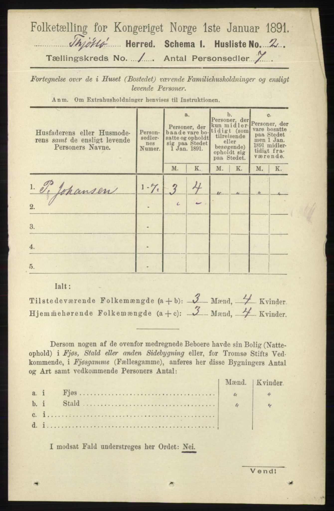 RA, 1891 census for 1817 Tjøtta, 1891, p. 24