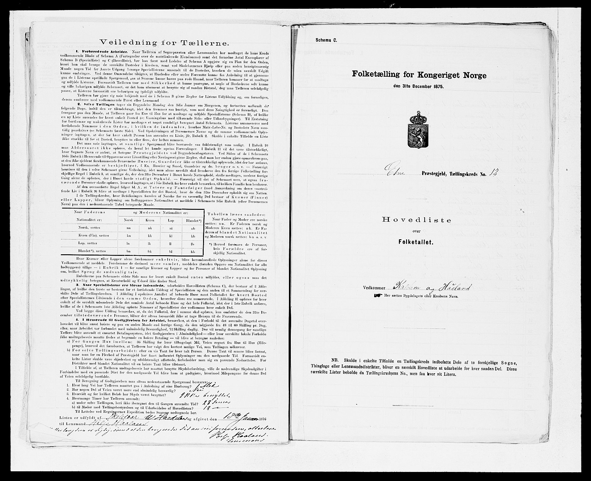 SAB, 1875 census for 1211P Etne, 1875, p. 26