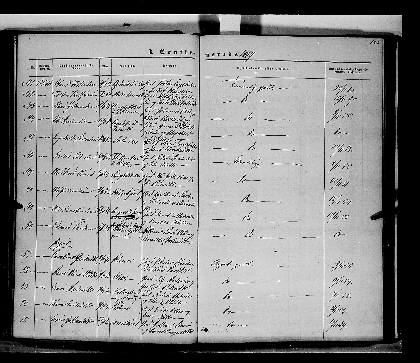 Nord-Odal prestekontor, AV/SAH-PREST-032/H/Ha/Haa/L0004: Parish register (official) no. 4, 1866-1873, p. 122