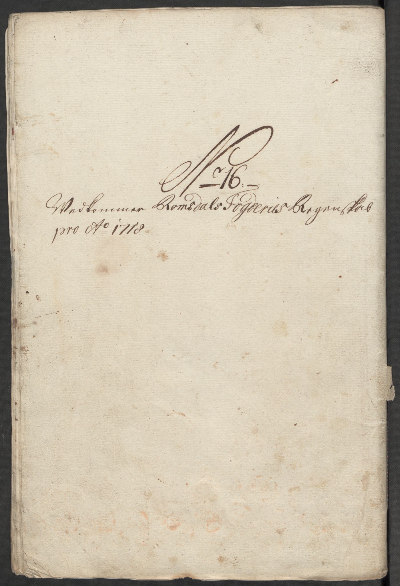 Rentekammeret inntil 1814, Reviderte regnskaper, Fogderegnskap, AV/RA-EA-4092/R55/L3665: Fogderegnskap Romsdal, 1718, p. 156