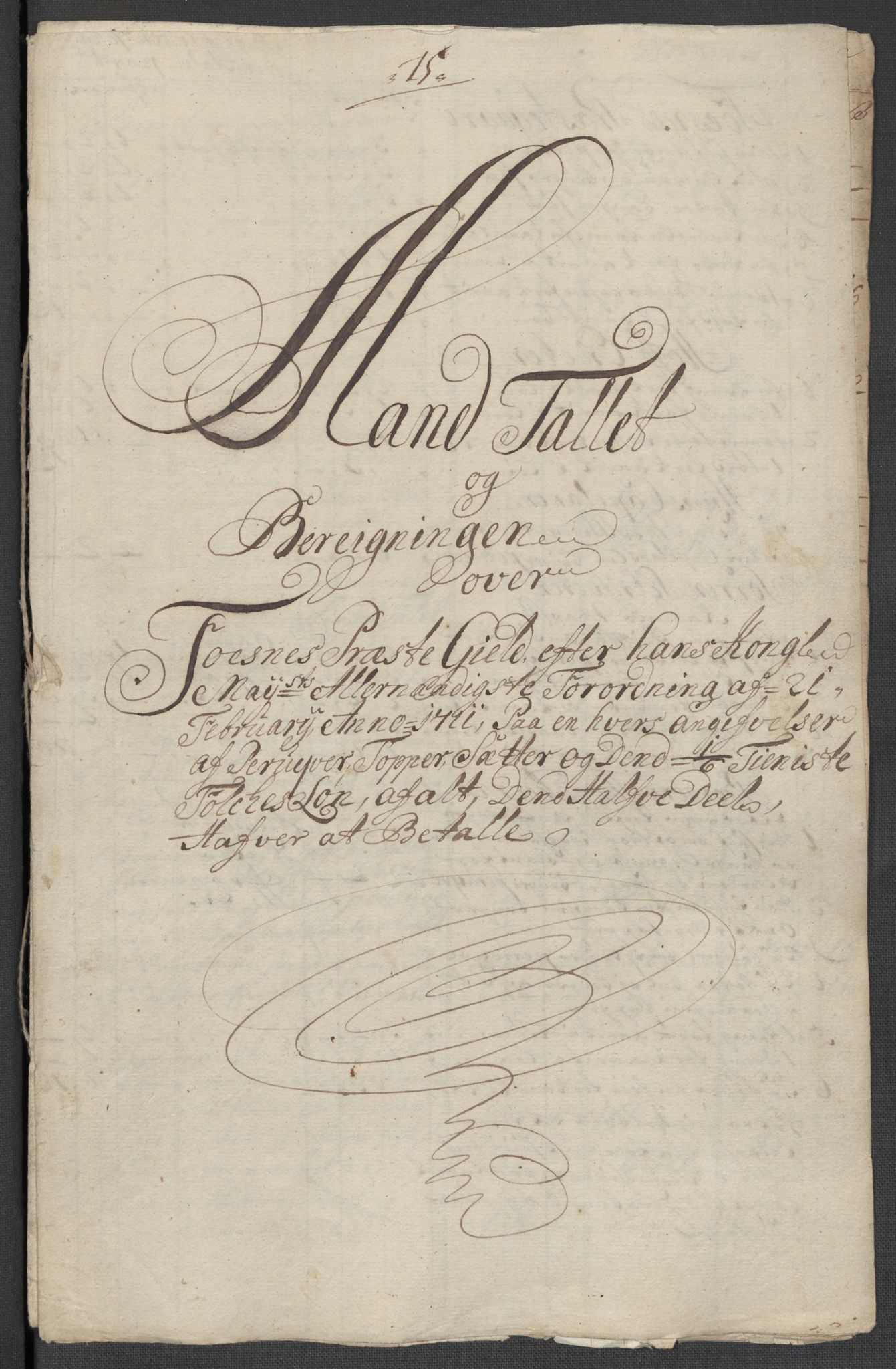 Rentekammeret inntil 1814, Reviderte regnskaper, Fogderegnskap, RA/EA-4092/R64/L4432: Fogderegnskap Namdal, 1711, p. 372