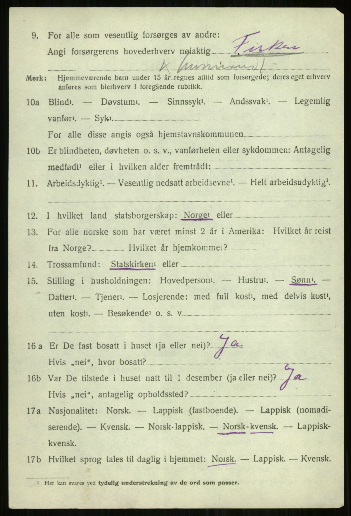 SATØ, 1920 census for Skjervøy, 1920, p. 1782