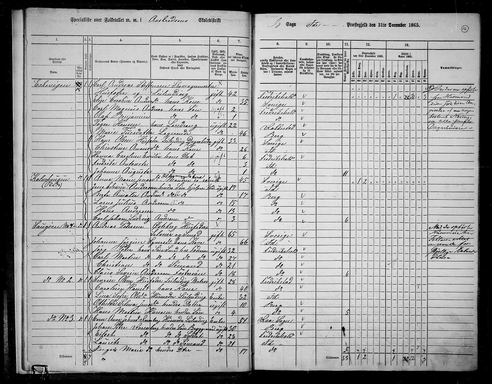 RA, 1865 census for Idd, 1865, p. 14