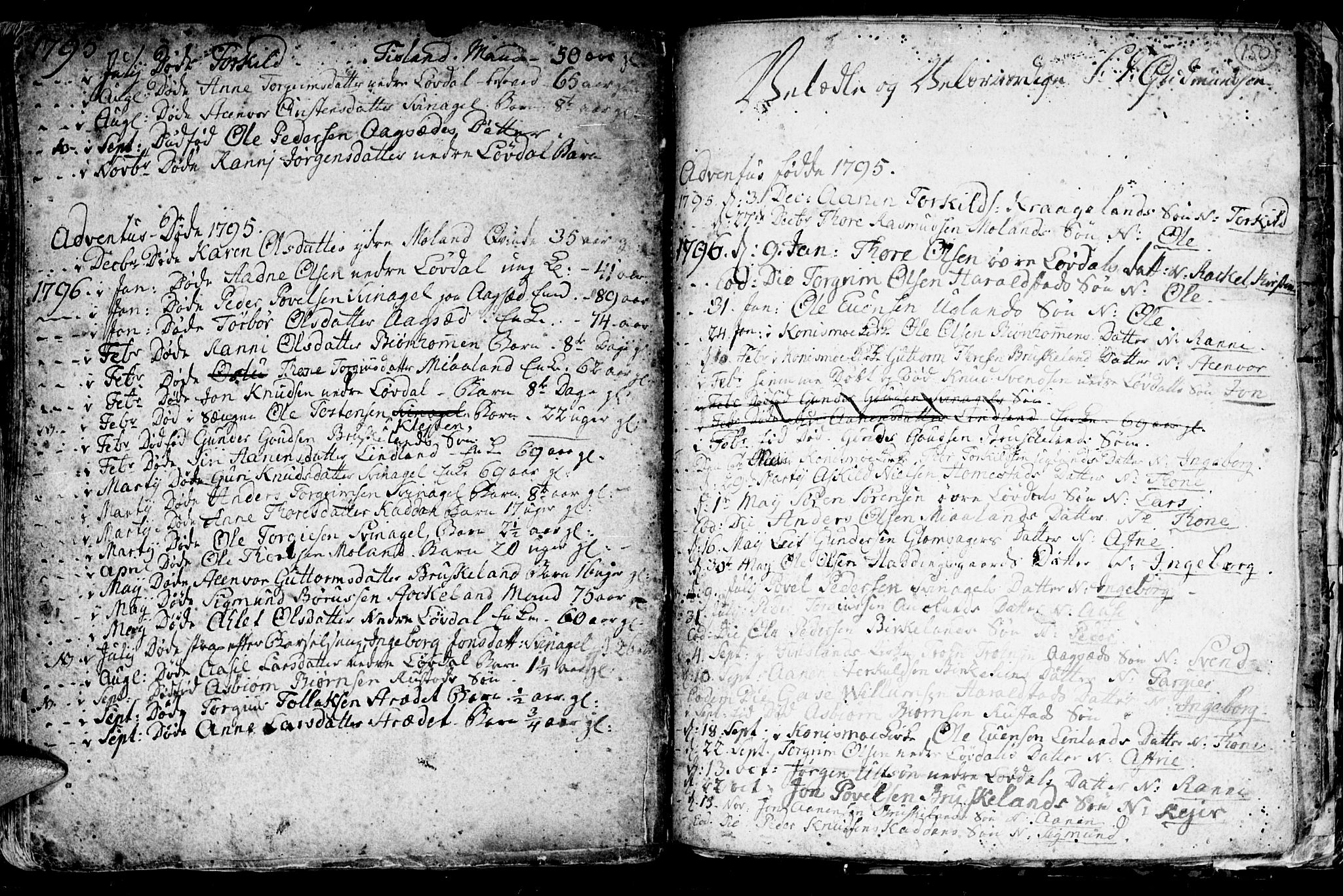 Holum sokneprestkontor, SAK/1111-0022/F/Fb/Fba/L0001: Parish register (copy) no. B 1 /3, 1770-1802, p. 150