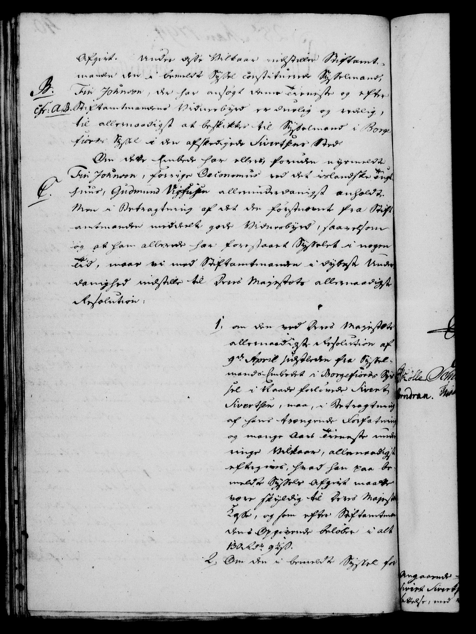 Rentekammeret, Kammerkanselliet, RA/EA-3111/G/Gf/Gfa/L0076: Norsk relasjons- og resolusjonsprotokoll (merket RK 52.76), 1794, p. 196