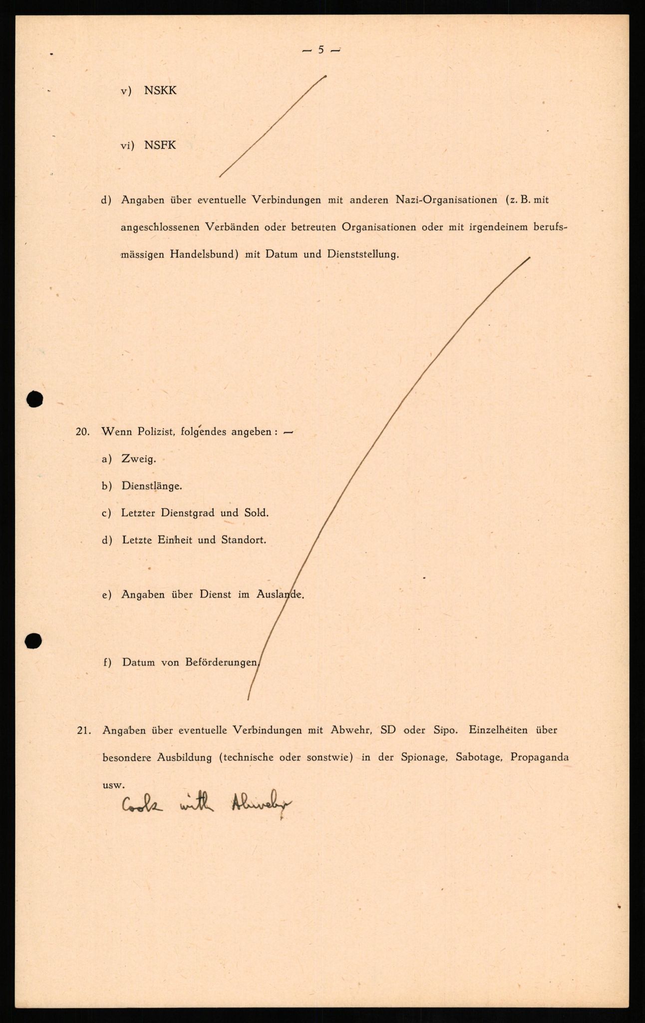 Forsvaret, Forsvarets overkommando II, AV/RA-RAFA-3915/D/Db/L0015: CI Questionaires. Tyske okkupasjonsstyrker i Norge. Tyskere., 1945-1946, p. 453