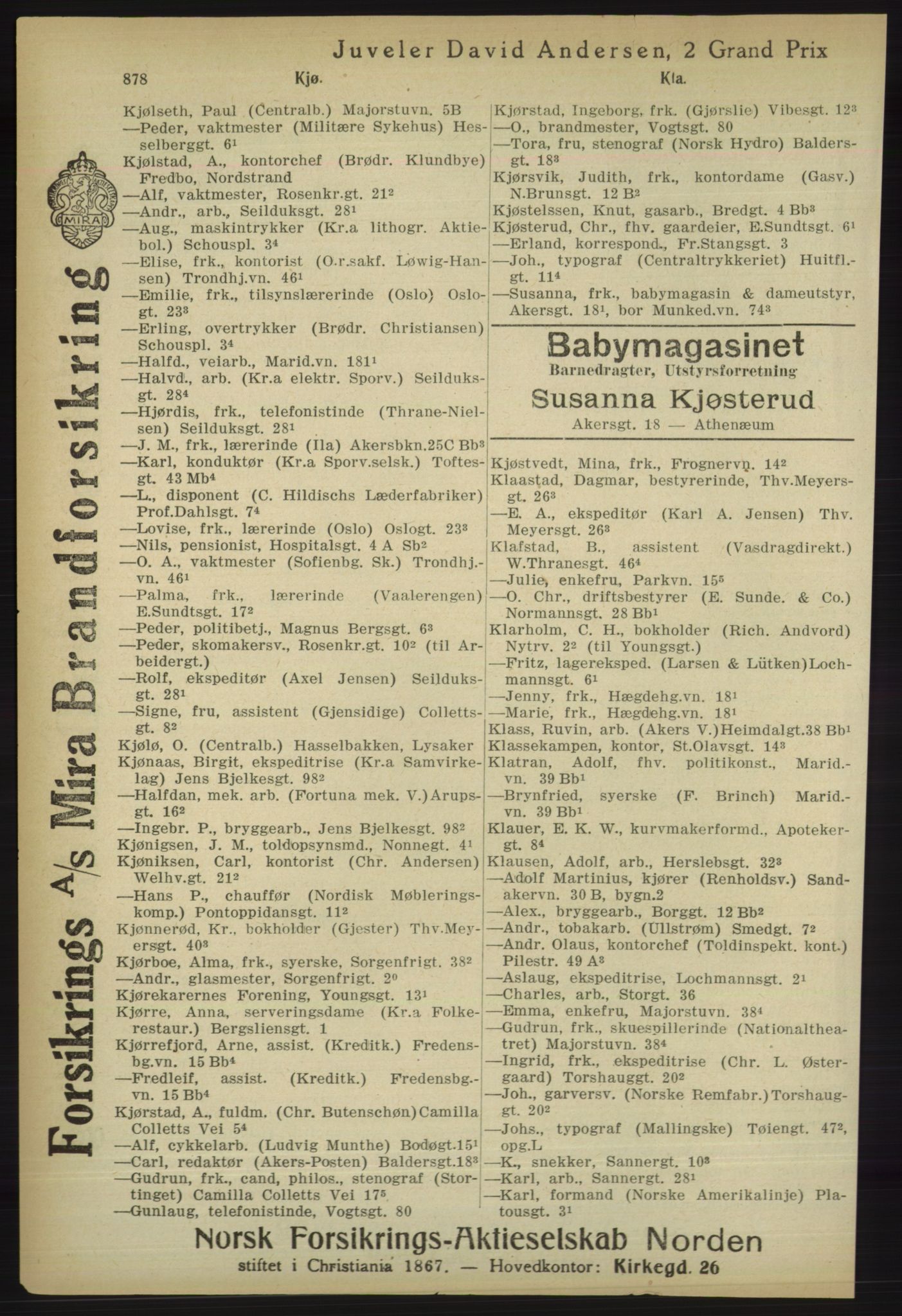 Kristiania/Oslo adressebok, PUBL/-, 1918, p. 903