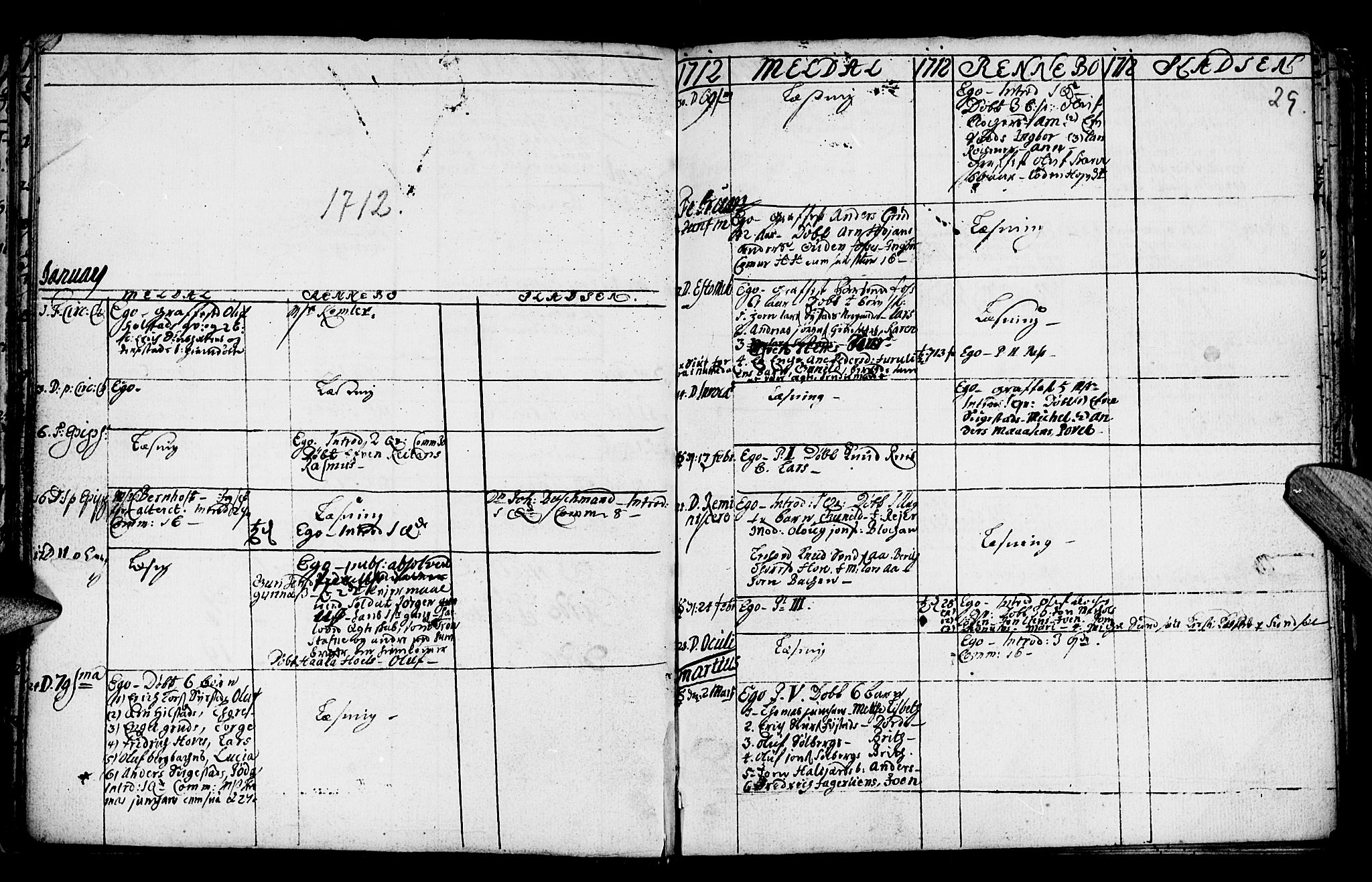 Ministerialprotokoller, klokkerbøker og fødselsregistre - Sør-Trøndelag, SAT/A-1456/672/L0849: Parish register (official) no. 672A02, 1705-1725, p. 29