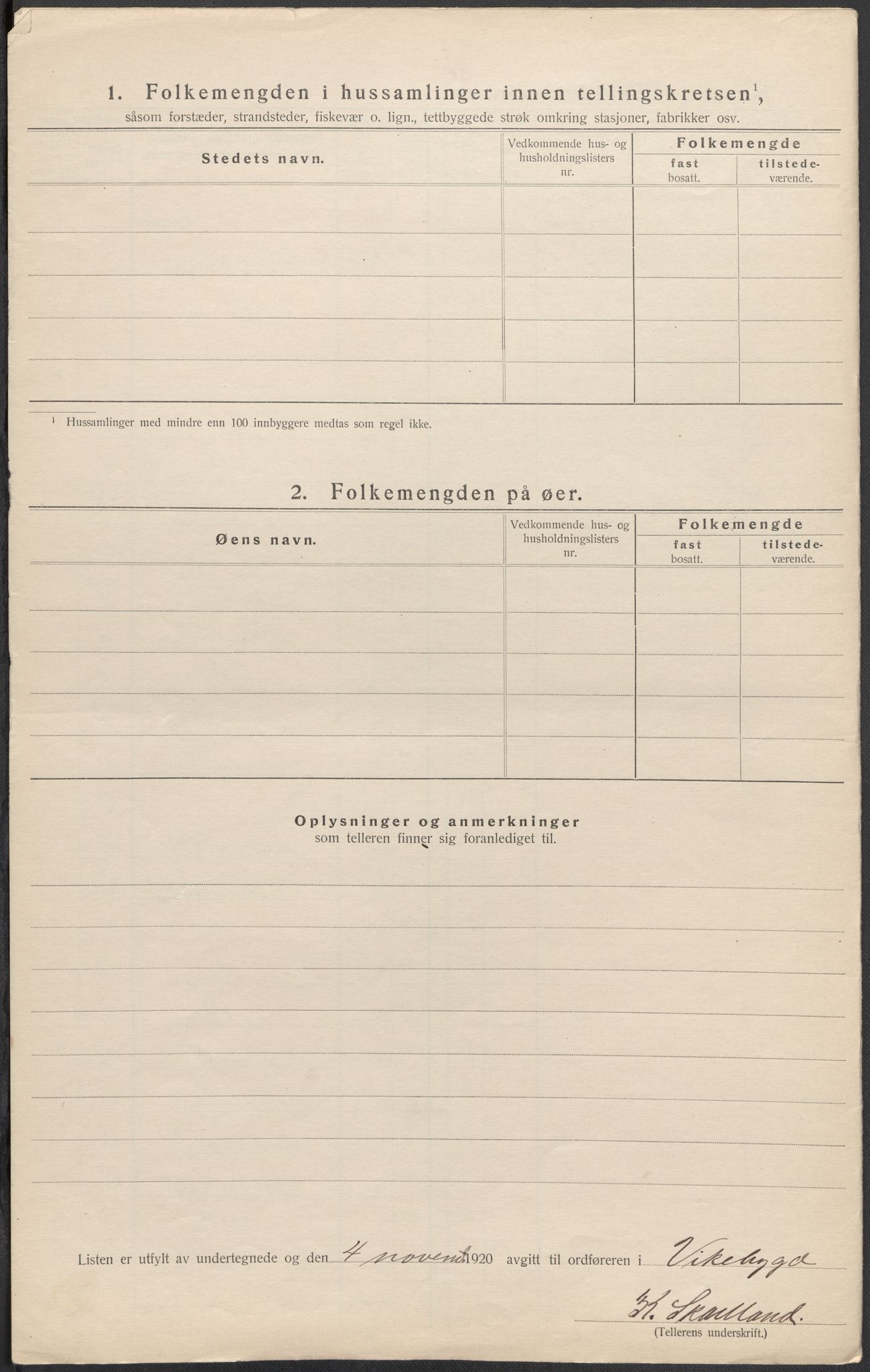 SAB, 1920 census for Vikebygd, 1920, p. 8