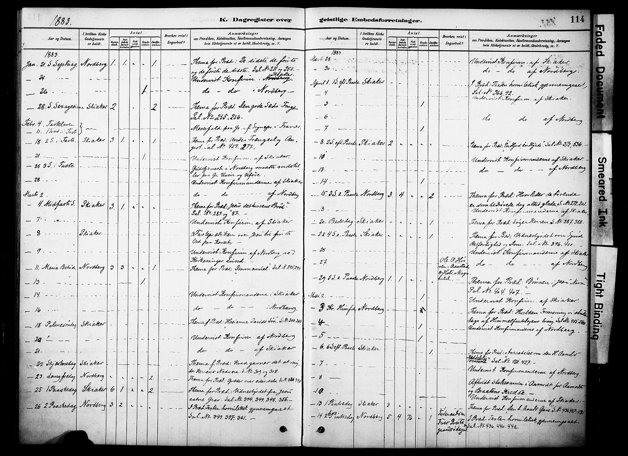 Skjåk prestekontor, SAH/PREST-072/H/Ha/Haa/L0002: Parish register (official) no. 2, 1878-1907, p. 114