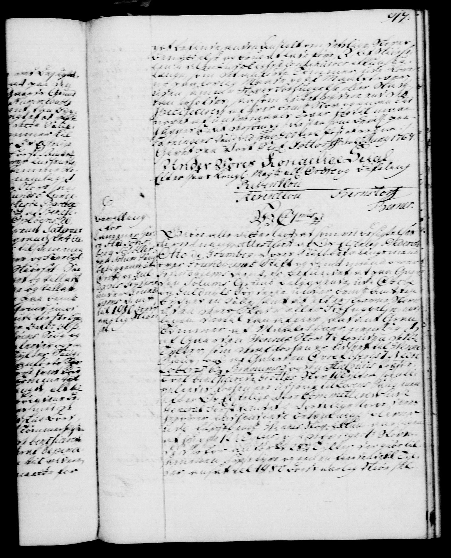 Rentekammeret, Kammerkanselliet, AV/RA-EA-3111/G/Gg/Gga/L0007: Norsk ekspedisjonsprotokoll med register (merket RK 53.7), 1759-1768, p. 917