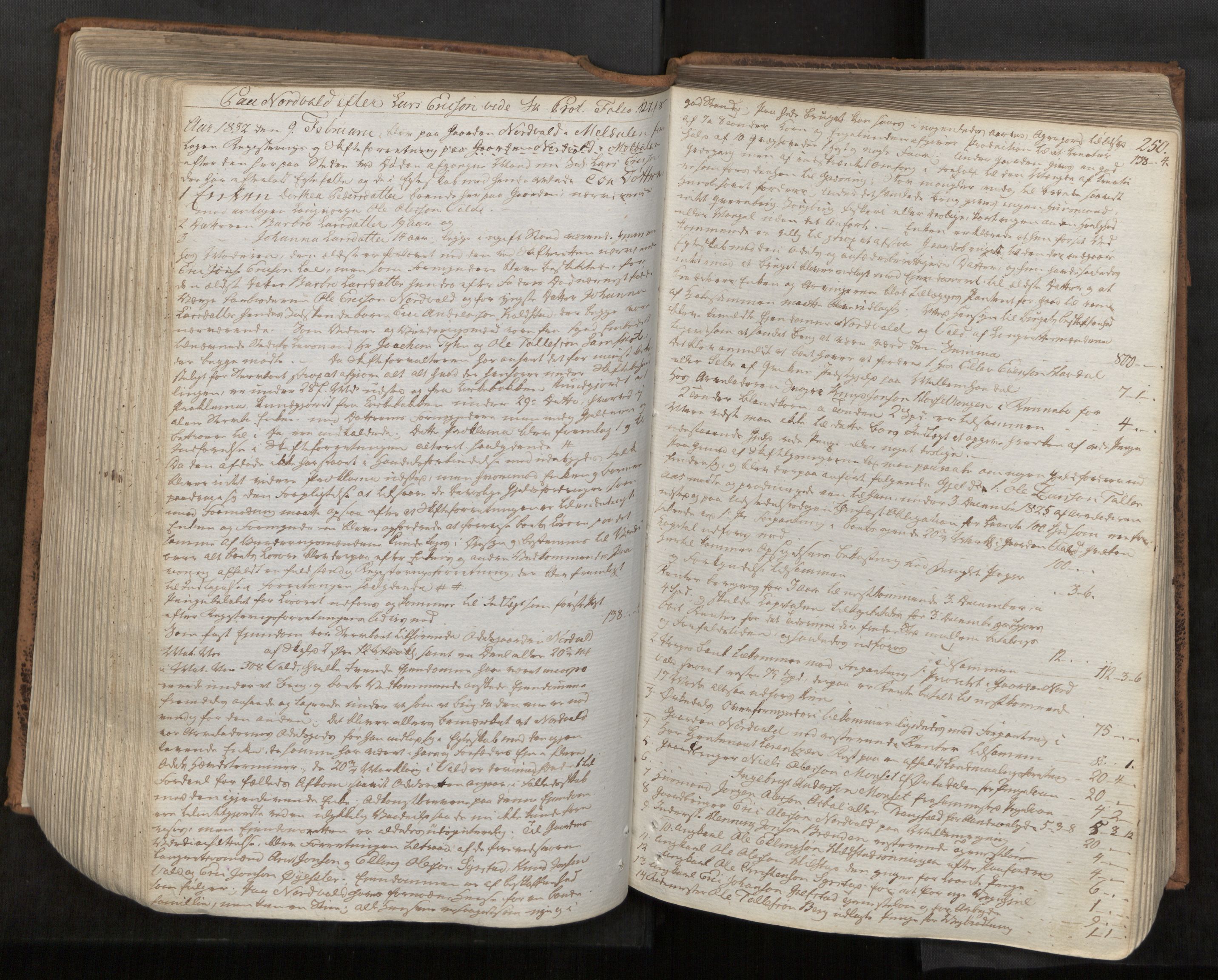 Orkdal sorenskriveri, AV/SAT-A-4169/1/3/3B/L0002: Skiftebehandlingsprotokoll, 1823-1839, p. 249b-250a
