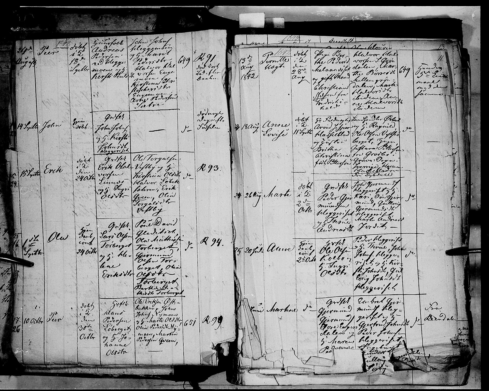 Trysil prestekontor, SAH/PREST-046/H/Ha/Haa/L0004: Parish register (official) no. 4 /1, 1842-1850, p. 10-11