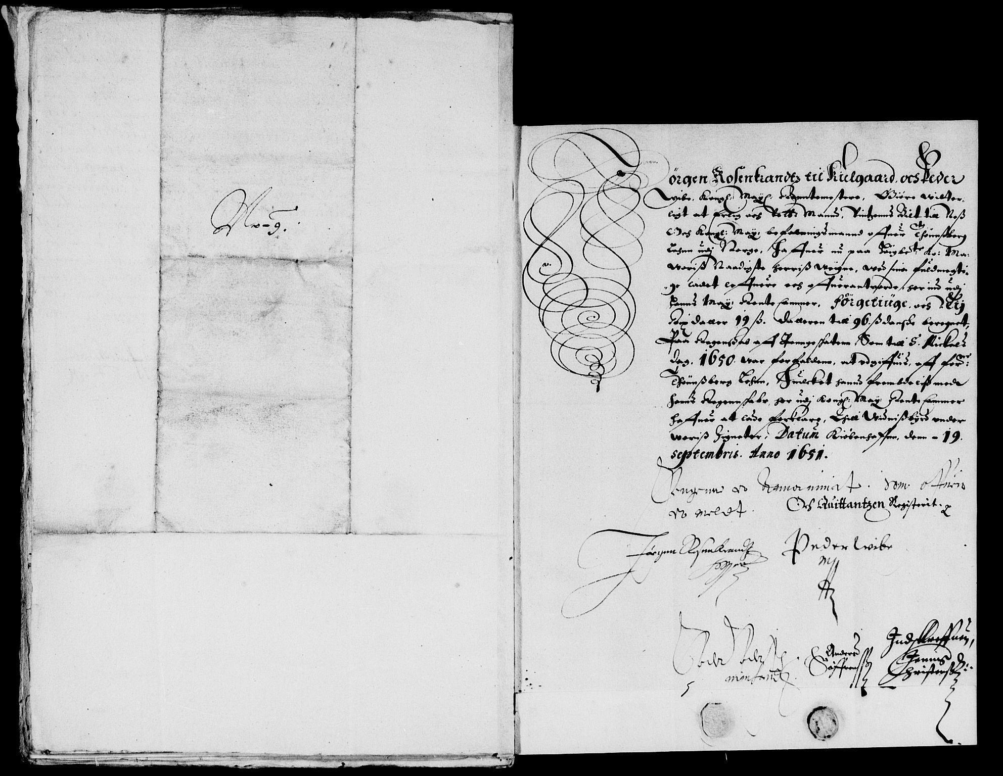 Rentekammeret inntil 1814, Reviderte regnskaper, Lensregnskaper, AV/RA-EA-5023/R/Rb/Rbo/L0030: Tønsberg len, 1650-1652