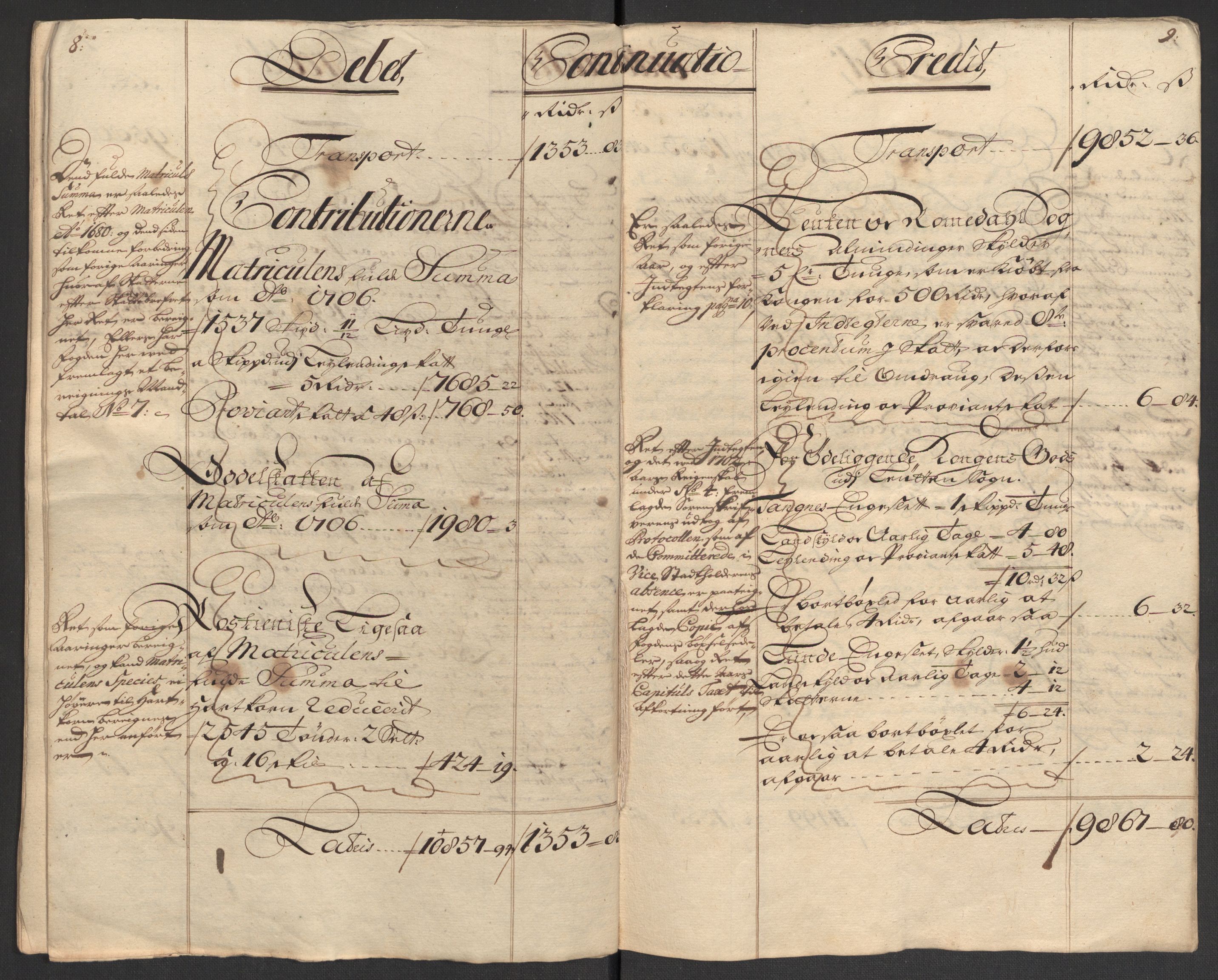 Rentekammeret inntil 1814, Reviderte regnskaper, Fogderegnskap, AV/RA-EA-4092/R16/L1043: Fogderegnskap Hedmark, 1706-1707, p. 309