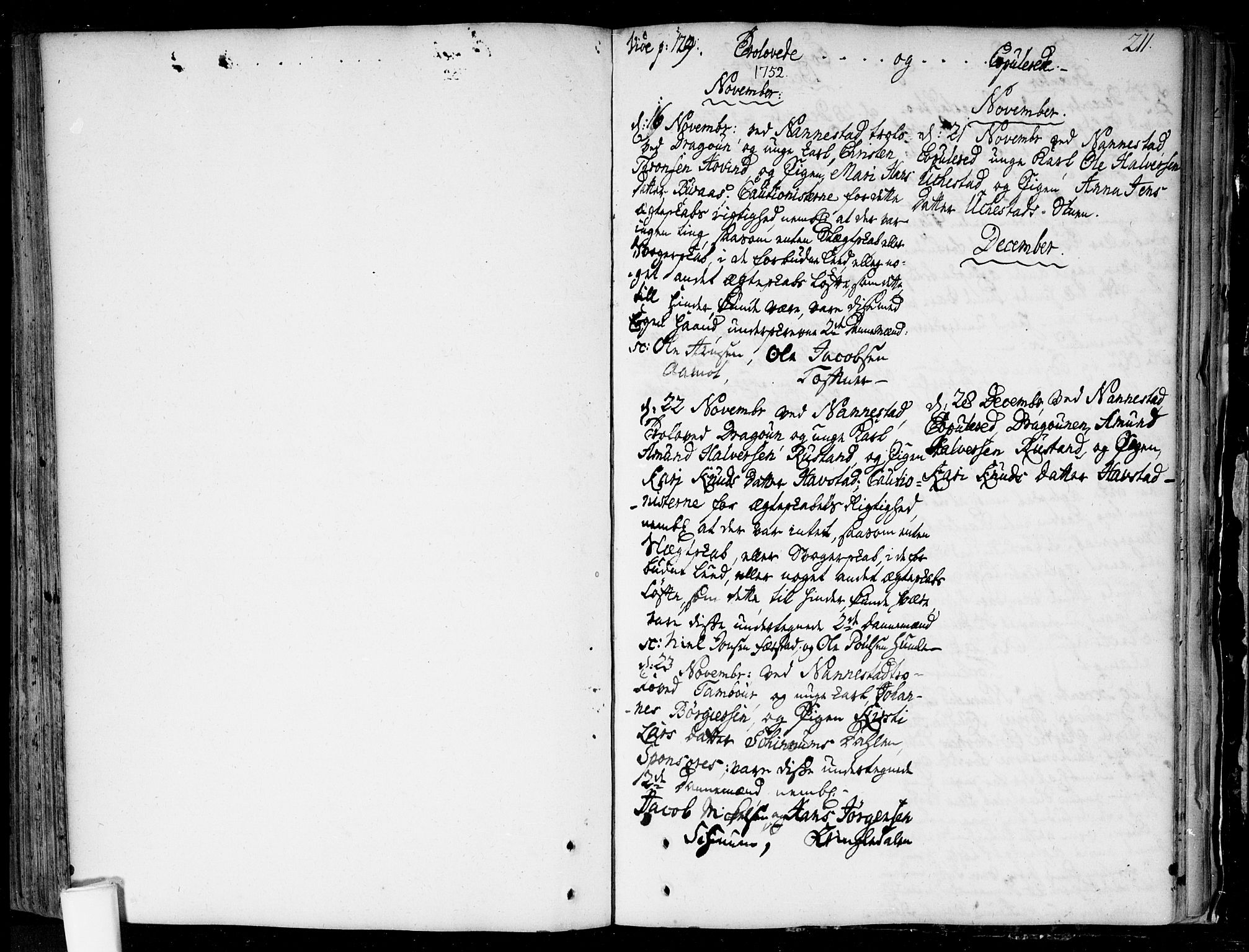 Nannestad prestekontor Kirkebøker, SAO/A-10414a/F/Fa/L0006: Parish register (official) no. I 6, 1739-1754, p. 211
