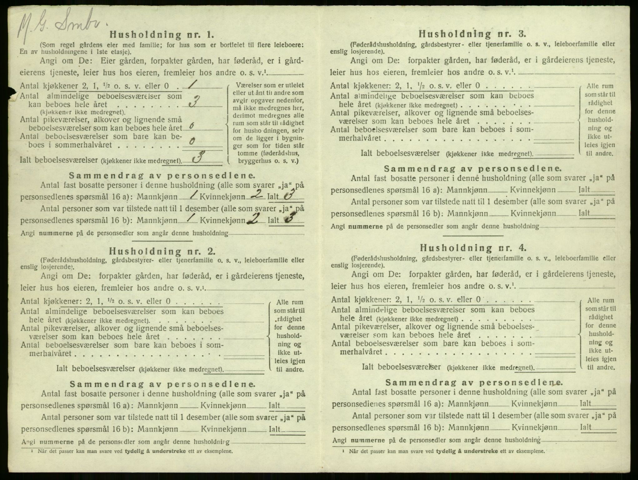 SAKO, 1920 census for Borre, 1920, p. 164