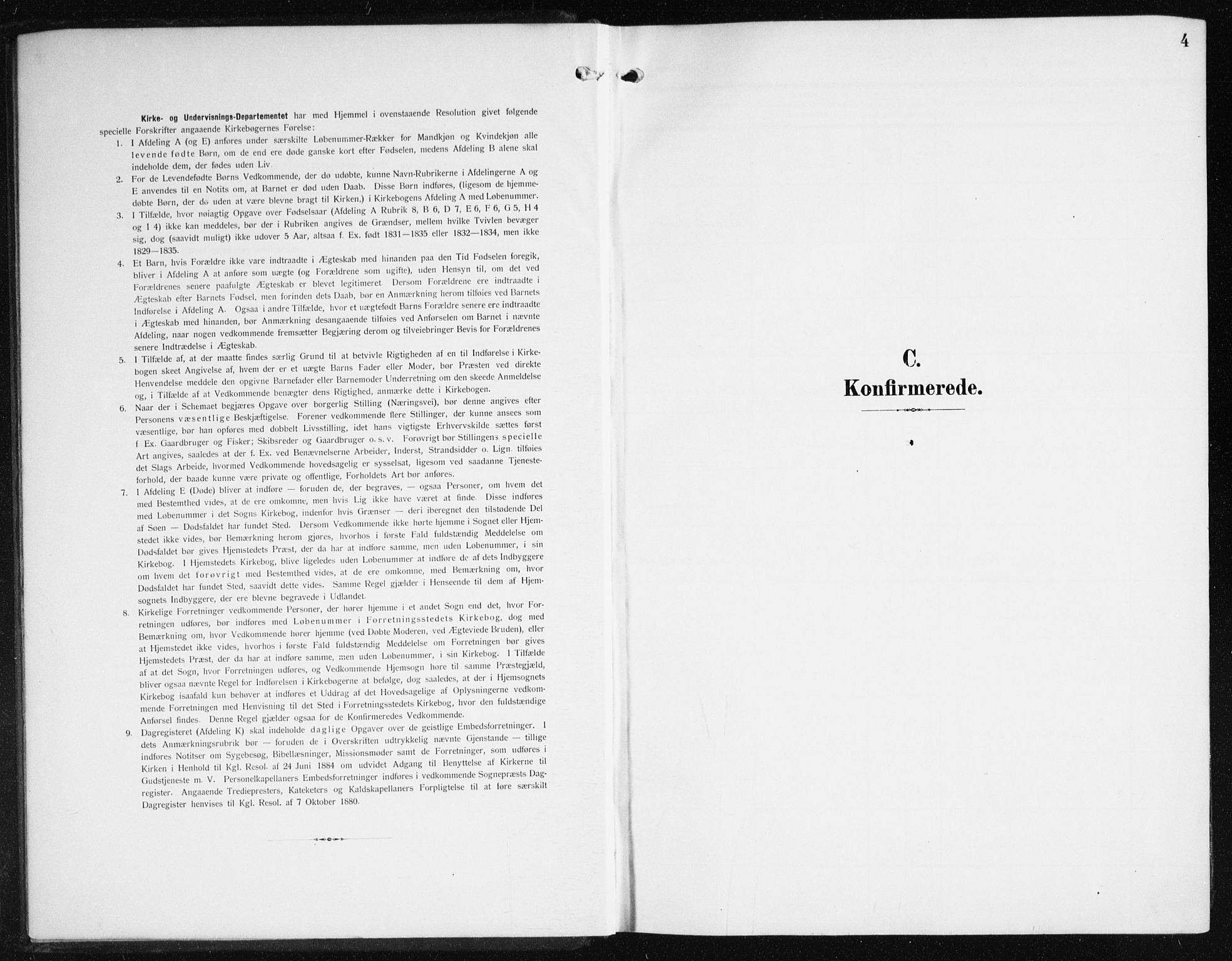 Johanneskirken sokneprestembete, SAB/A-76001/H/Haa/L0009: Parish register (official) no. C 2, 1907-1924, p. 4