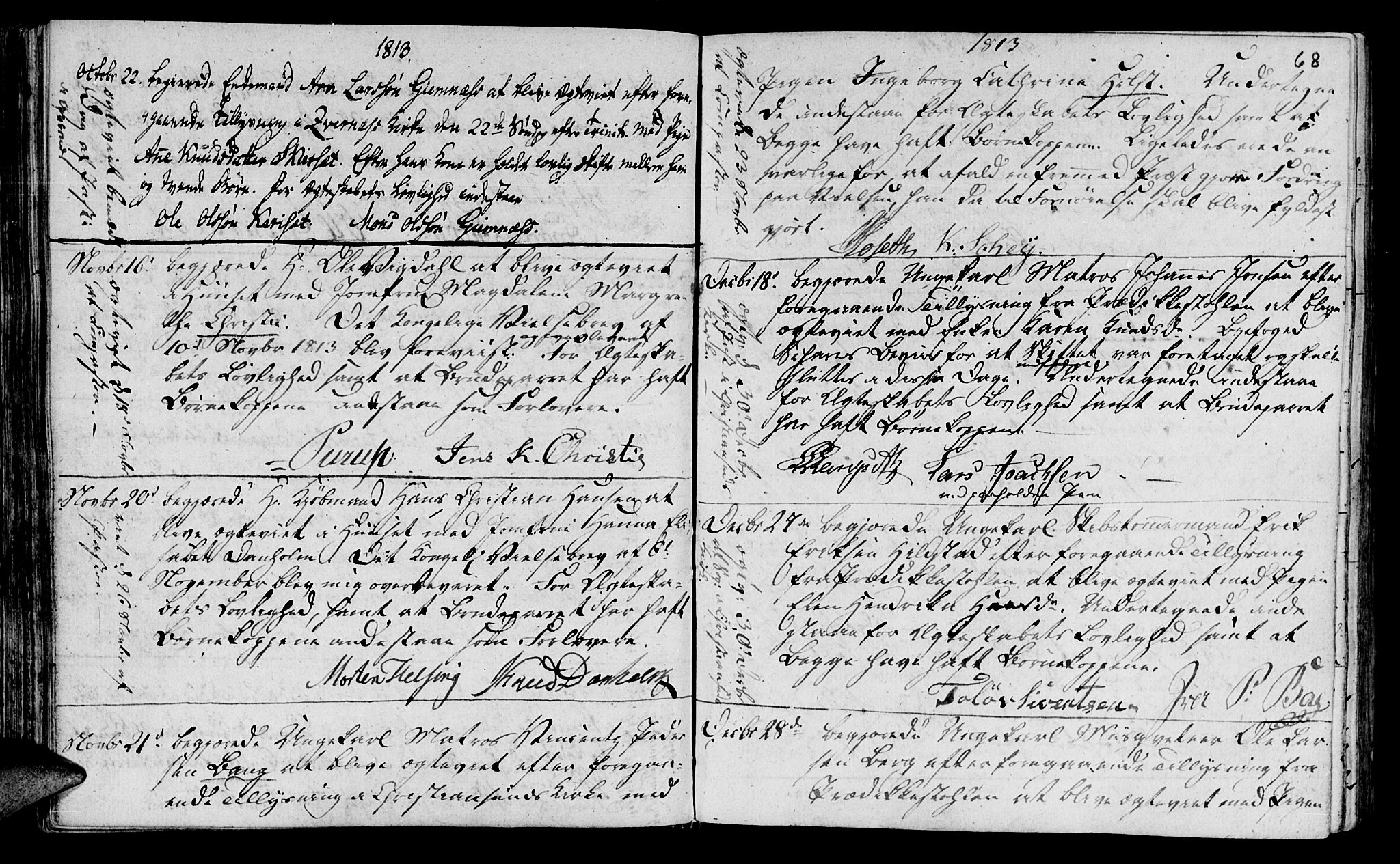 Ministerialprotokoller, klokkerbøker og fødselsregistre - Møre og Romsdal, SAT/A-1454/568/L0795: Parish register (official) no. 568A04, 1802-1845, p. 68