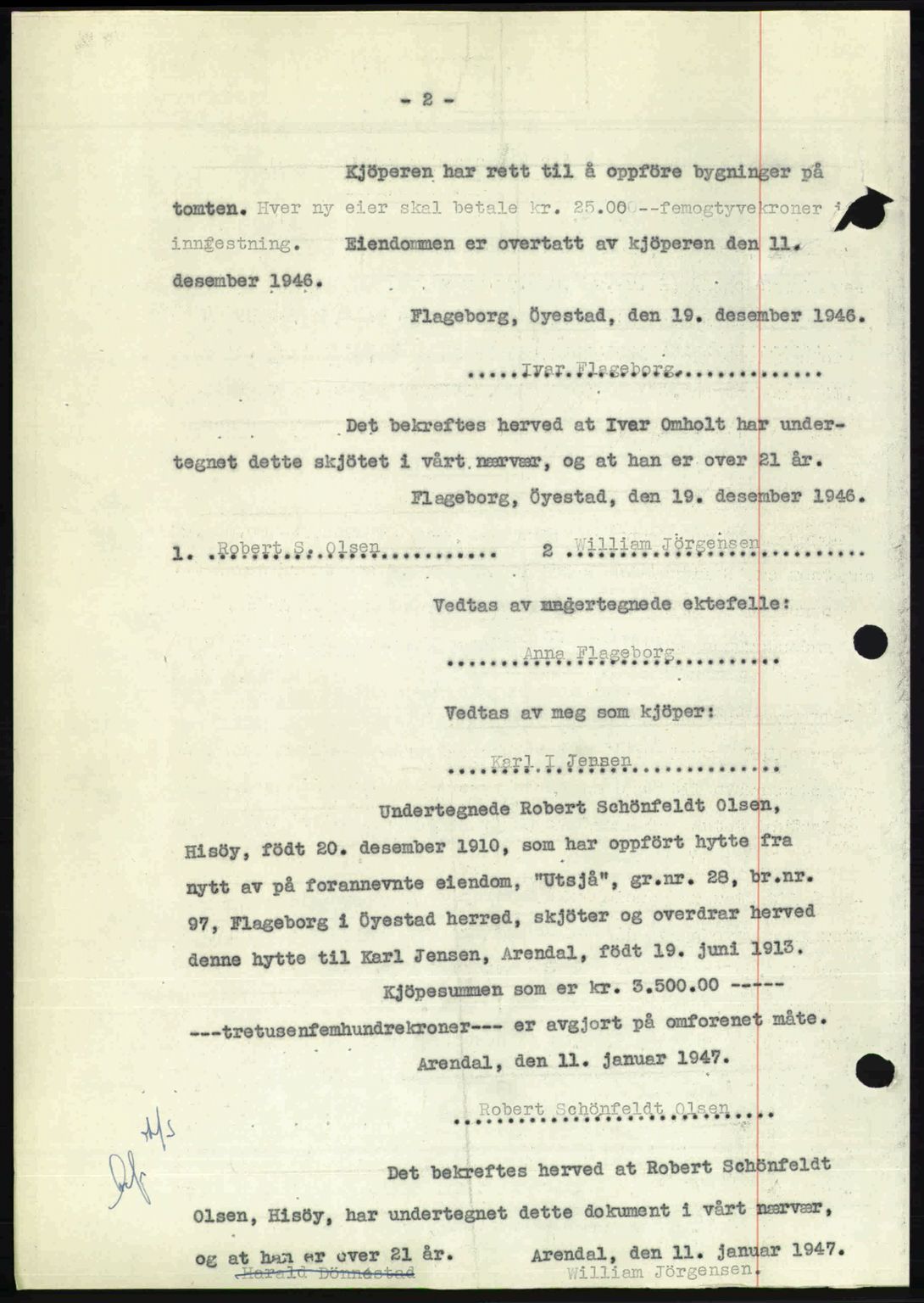 Nedenes sorenskriveri, AV/SAK-1221-0006/G/Gb/Gba/L0056: Mortgage book no. A8, 1946-1947, Diary no: : 55/1947