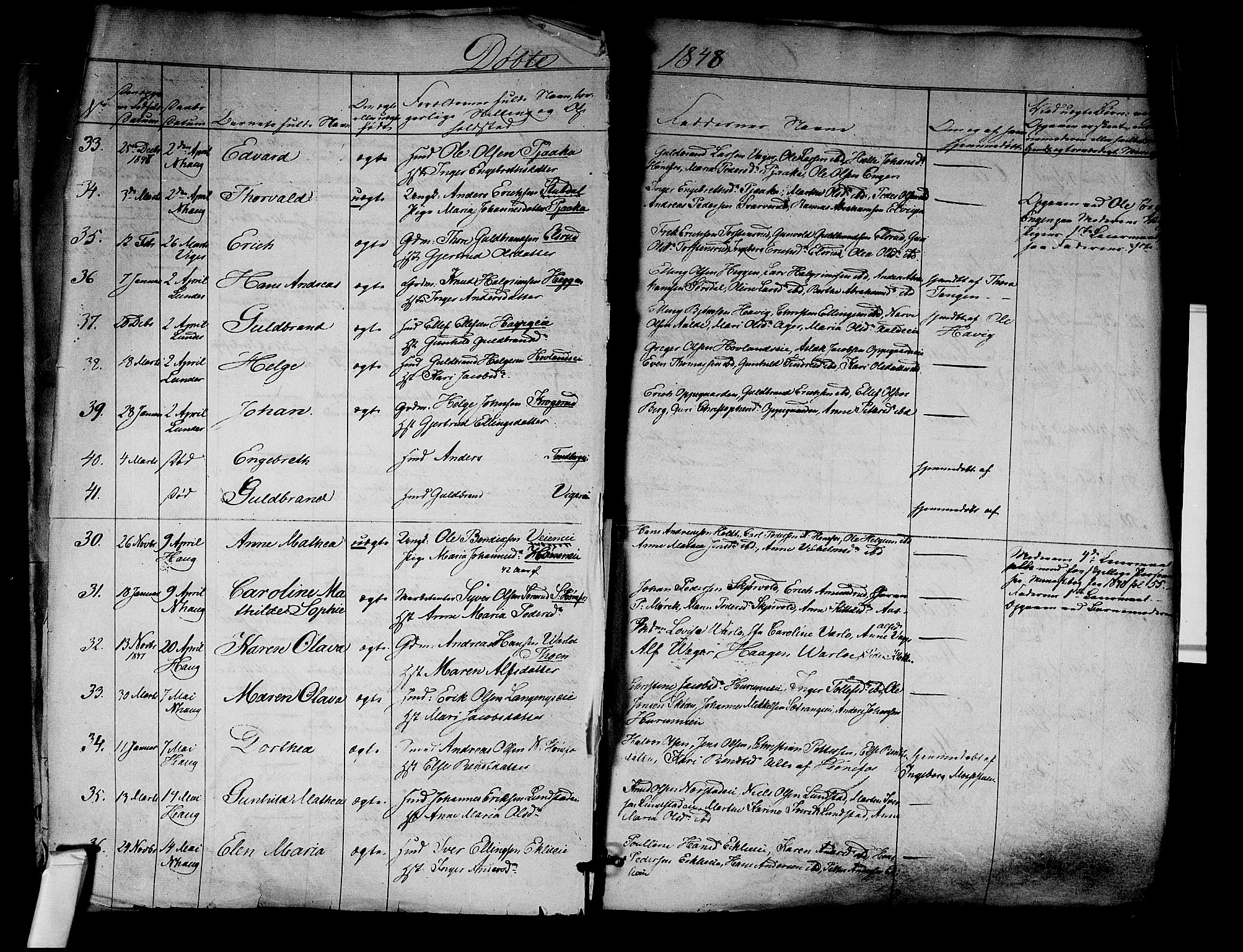 Norderhov kirkebøker, AV/SAKO-A-237/F/Fa/L0011: Parish register (official) no. 11, 1847-1856, p. 7