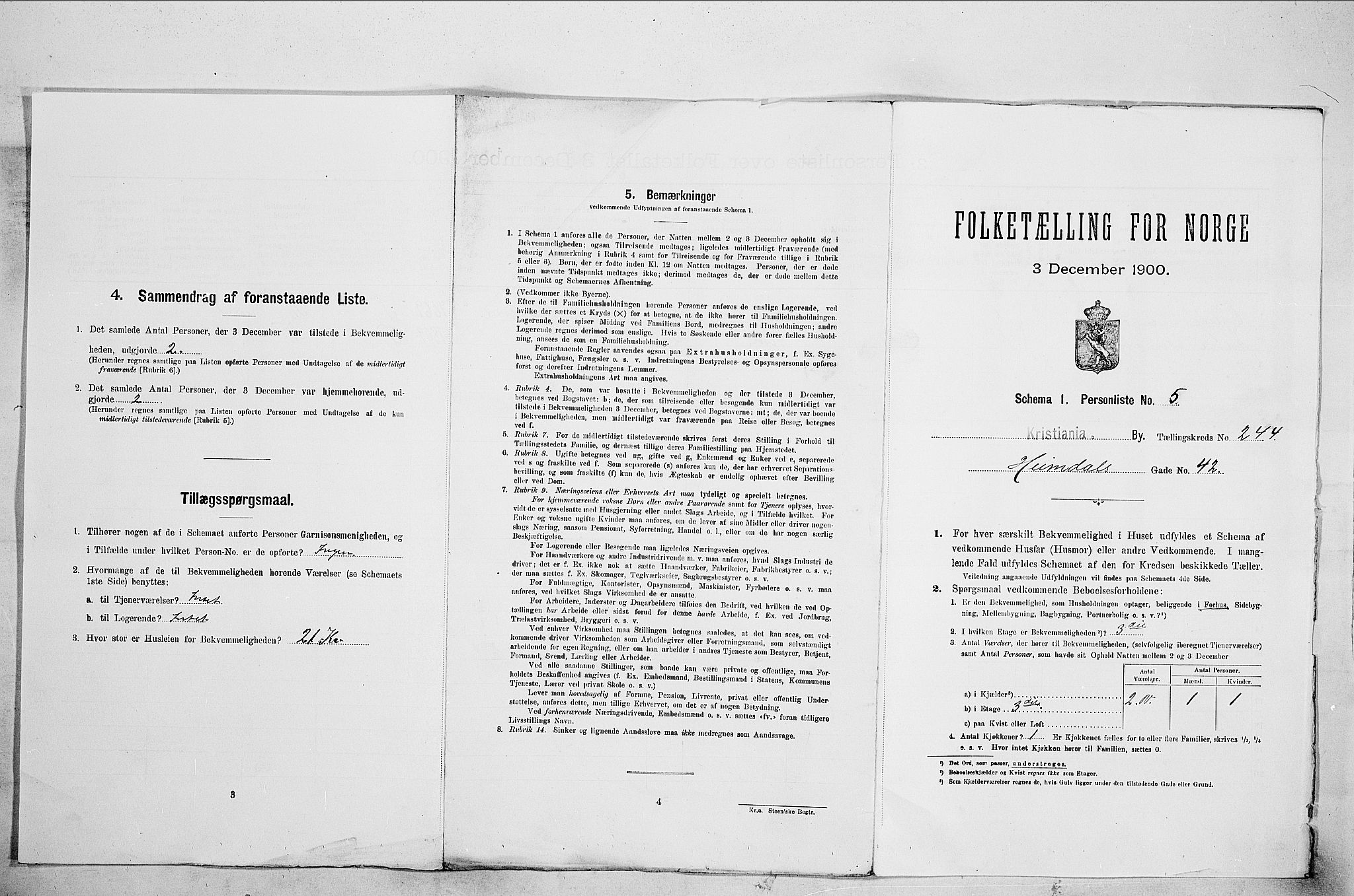 SAO, 1900 census for Kristiania, 1900, p. 35310