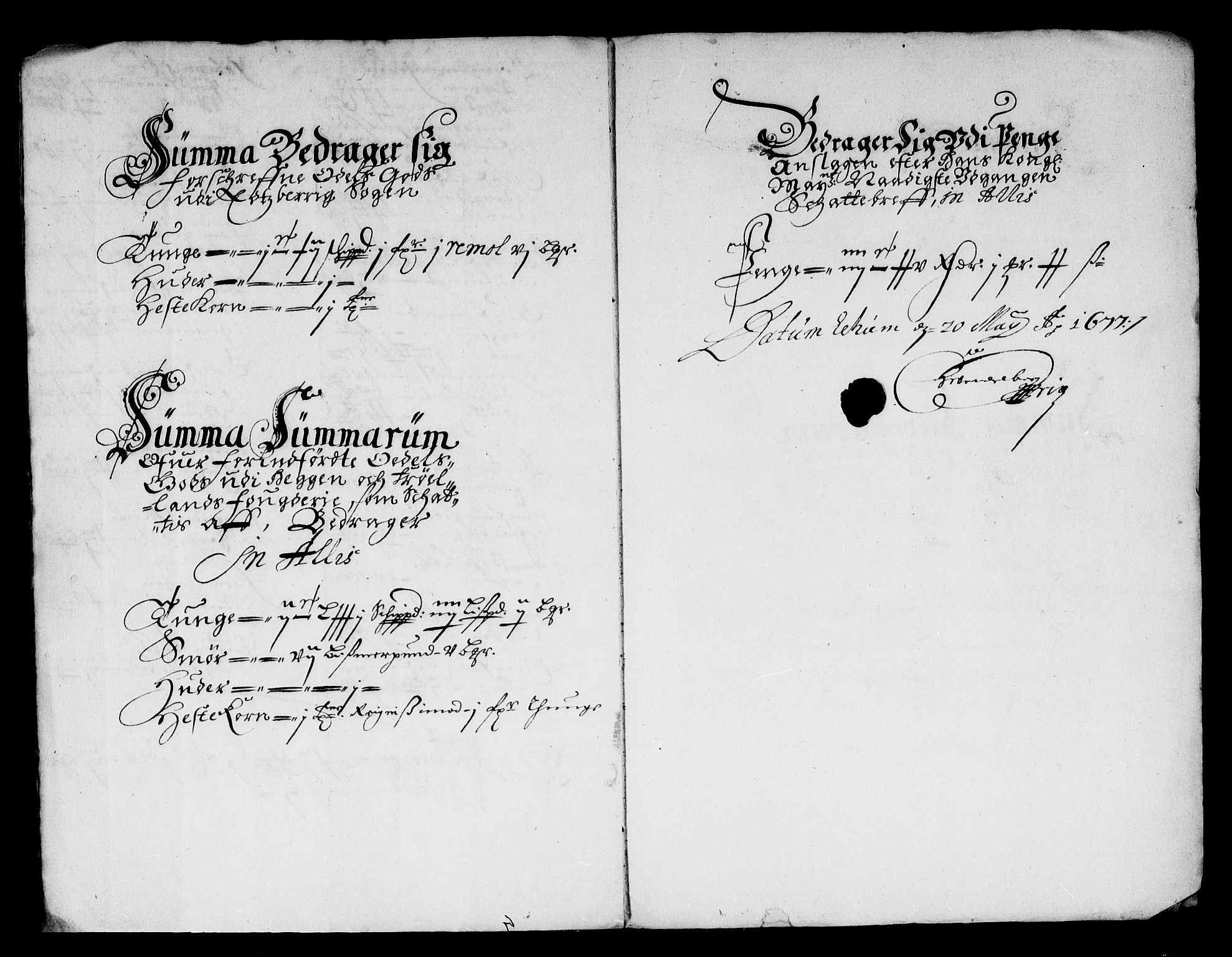 Rentekammeret inntil 1814, Reviderte regnskaper, Stiftamtstueregnskaper, Landkommissariatet på Akershus og Akershus stiftamt, AV/RA-EA-5869/R/Rb/L0117: Akershus stiftamt, 1676