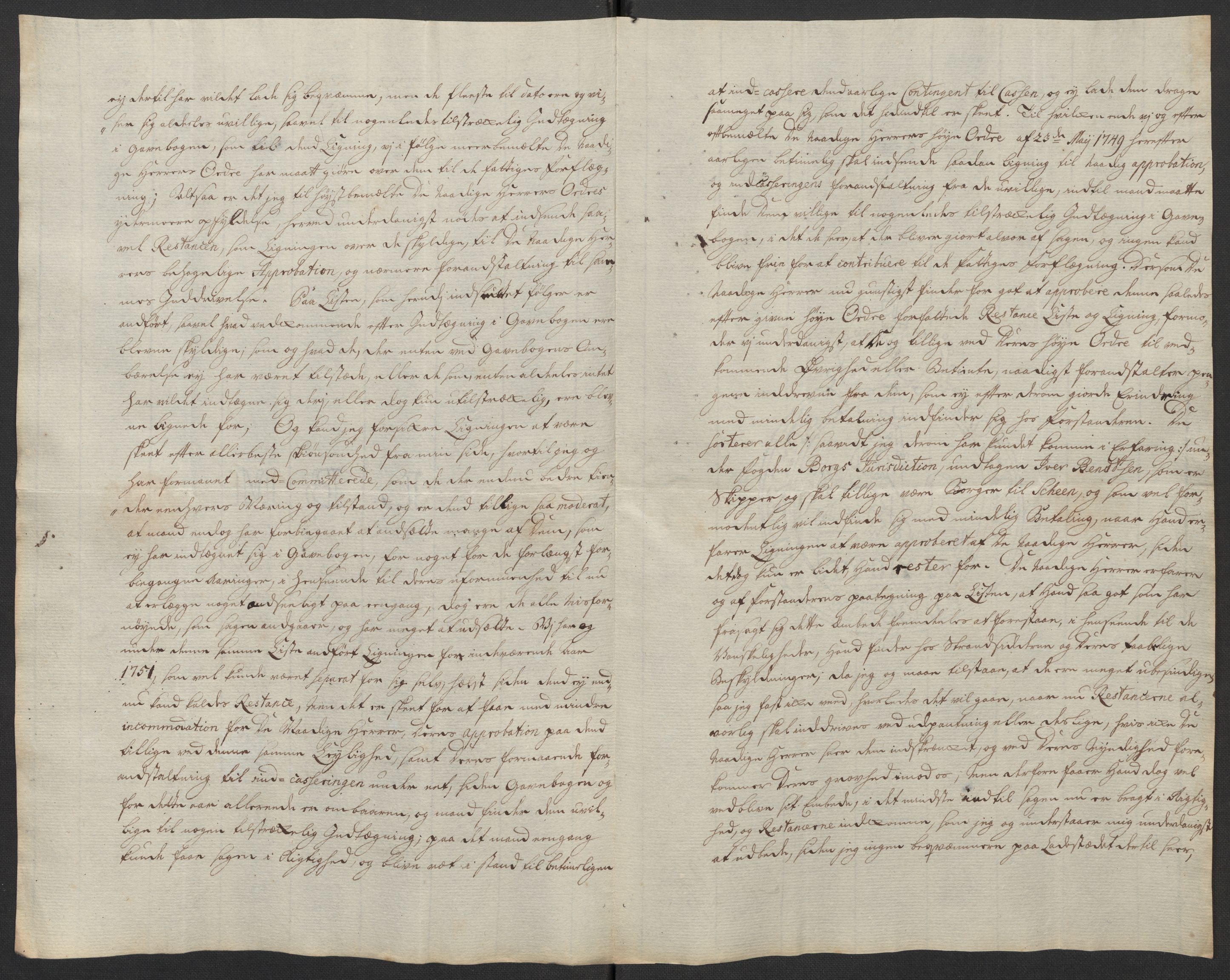 Kristiania tukthus, AV/SAO-A-10644/A/Ad/Adb/L0011: Innkomne skriv, rapporter og regnskap, 1742-1783, p. 319