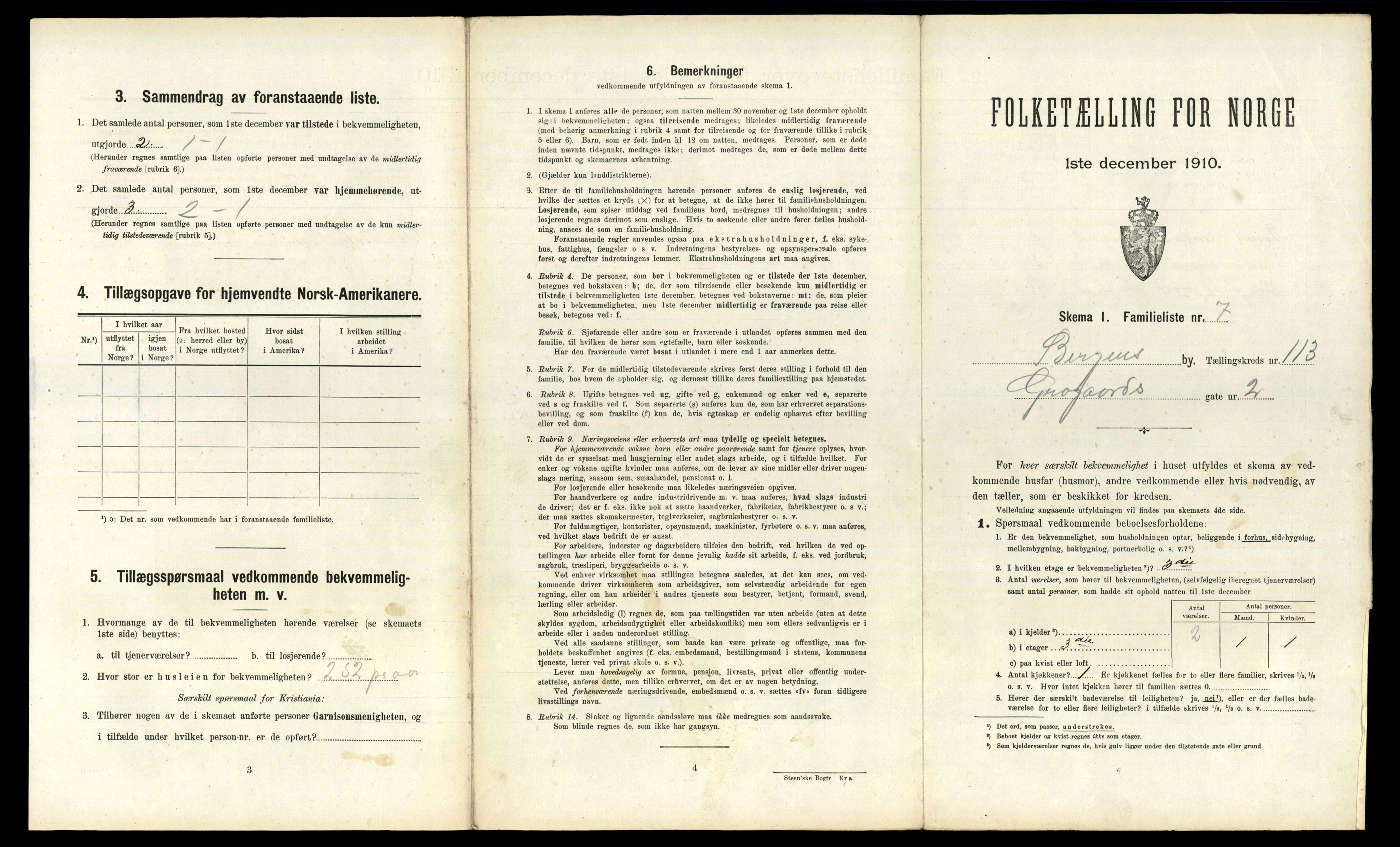 RA, 1910 census for Bergen, 1910, p. 39629