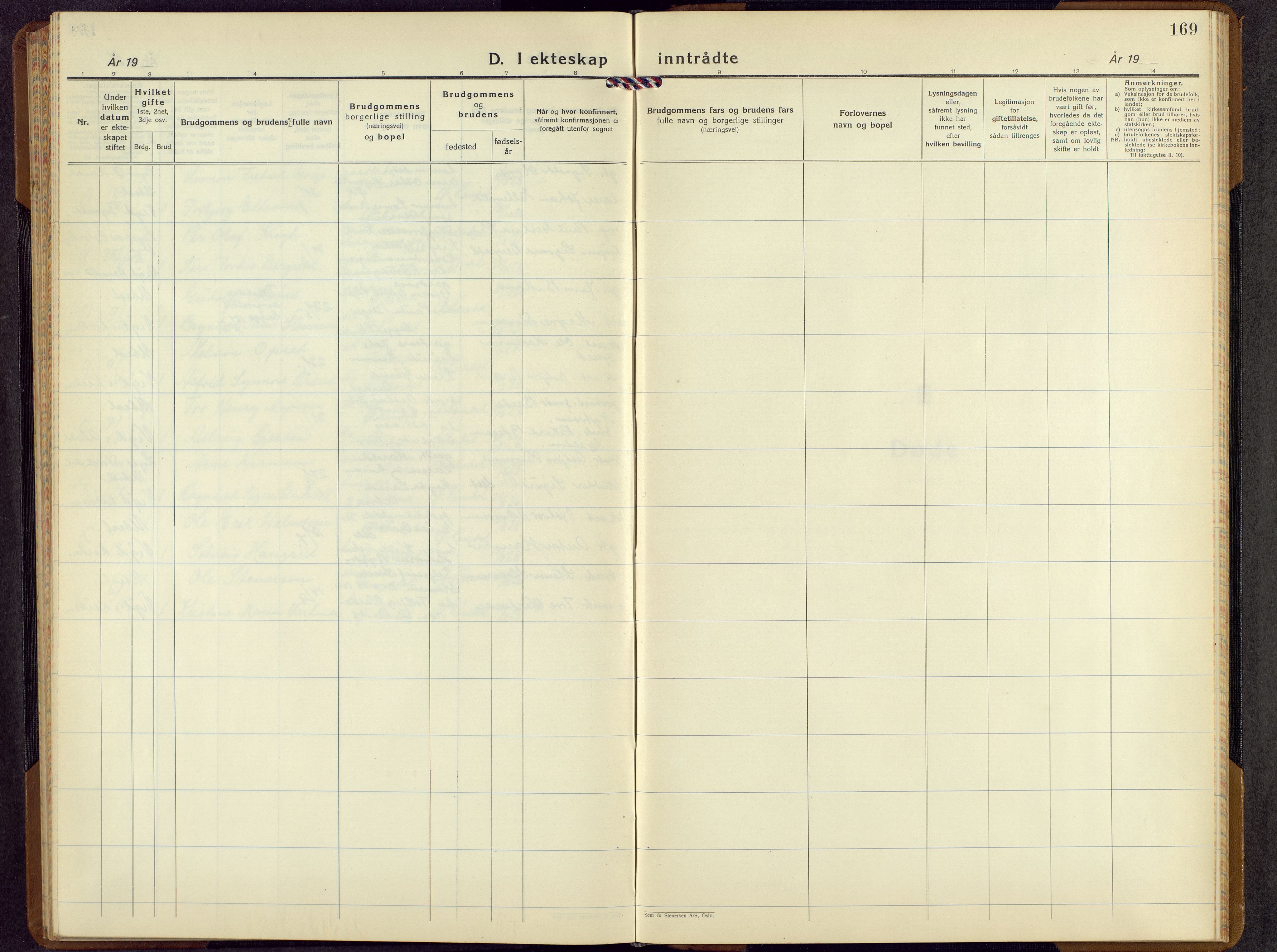 Rendalen prestekontor, AV/SAH-PREST-054/H/Ha/Hab/L0005: Parish register (copy) no. 5, 1931-1959, p. 169