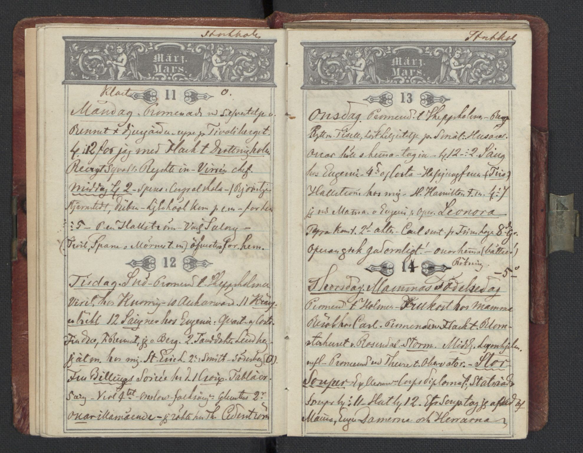 Bernadotte, AV/RA-PA-0318/F/L0001/0003: Privat materiale fra Bernadottefamilien / Dagbok, 1850, p. 26