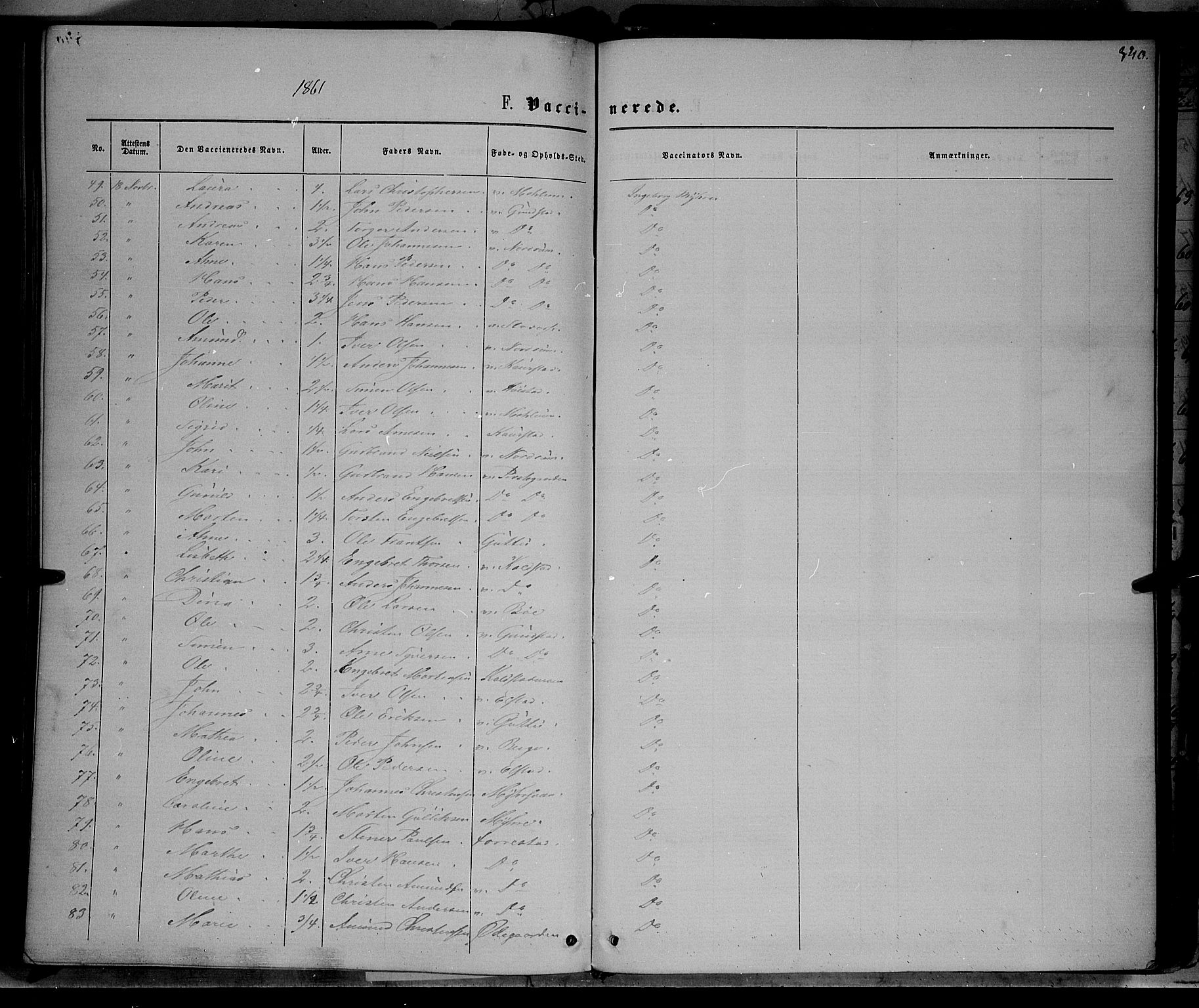 Ringebu prestekontor, SAH/PREST-082/H/Ha/Haa/L0007: Parish register (official) no. 7, 1860-1877, p. 340