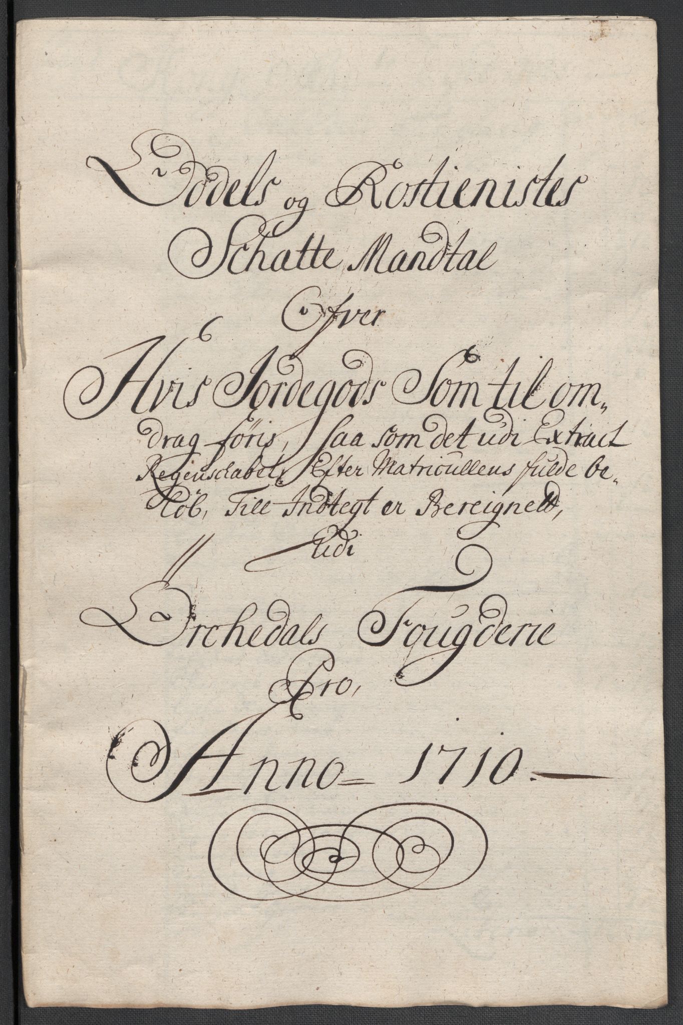 Rentekammeret inntil 1814, Reviderte regnskaper, Fogderegnskap, RA/EA-4092/R60/L3960: Fogderegnskap Orkdal og Gauldal, 1710, p. 350