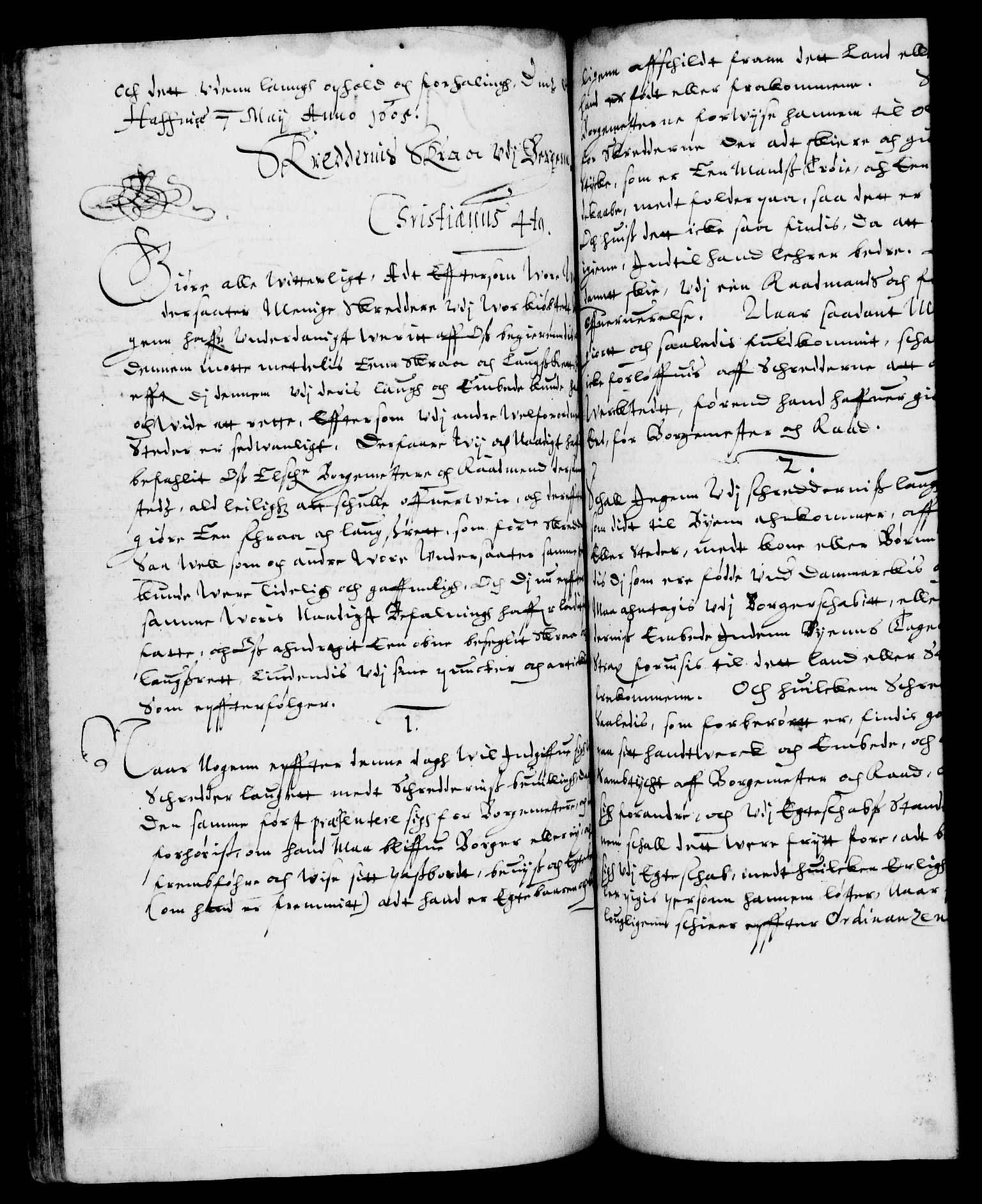 Danske Kanselli 1572-1799, AV/RA-EA-3023/F/Fc/Fca/Fcaa/L0003: Norske registre (mikrofilm), 1596-1616, p. 244b