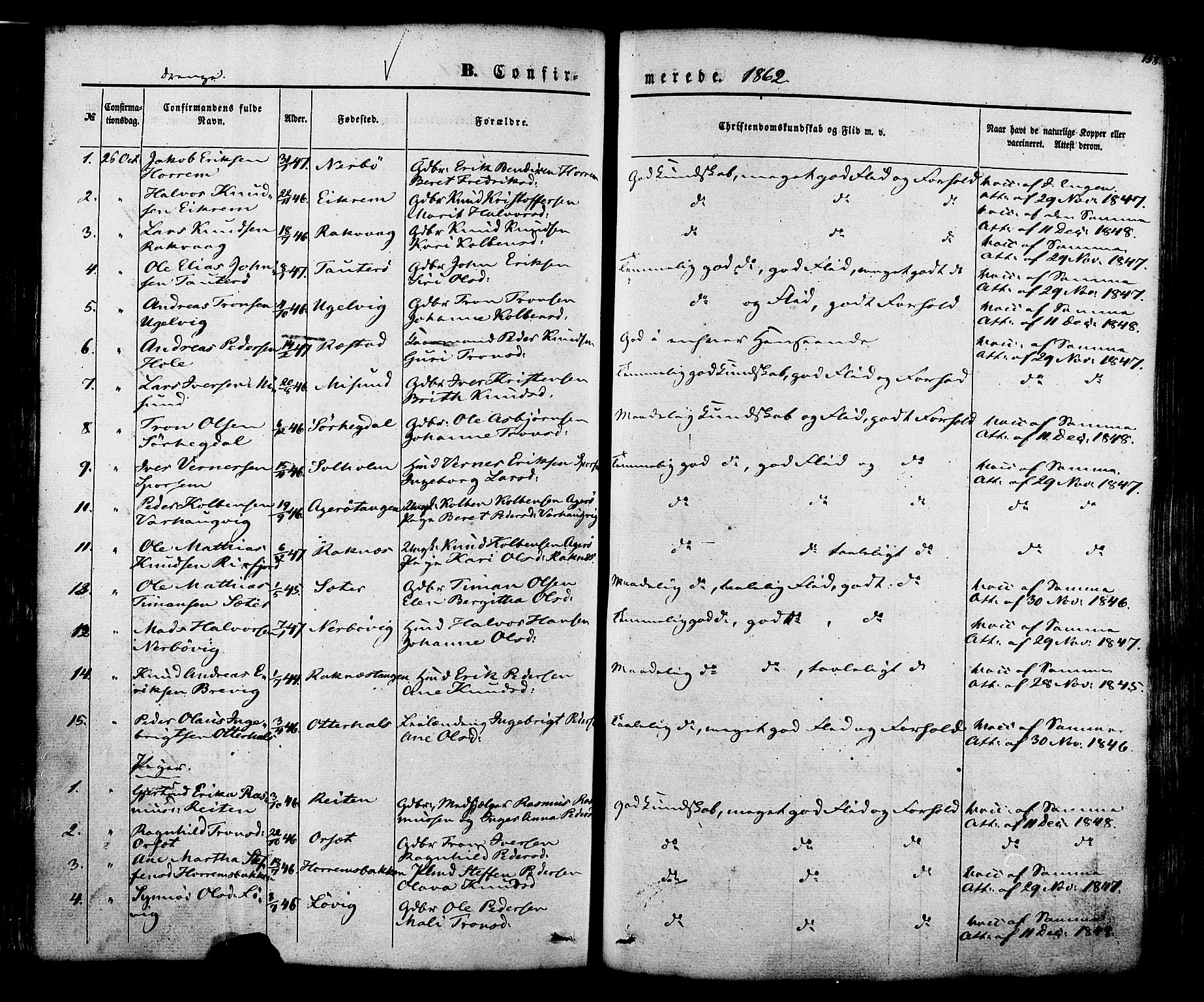 Ministerialprotokoller, klokkerbøker og fødselsregistre - Møre og Romsdal, AV/SAT-A-1454/560/L0719: Parish register (official) no. 560A03, 1845-1872, p. 158