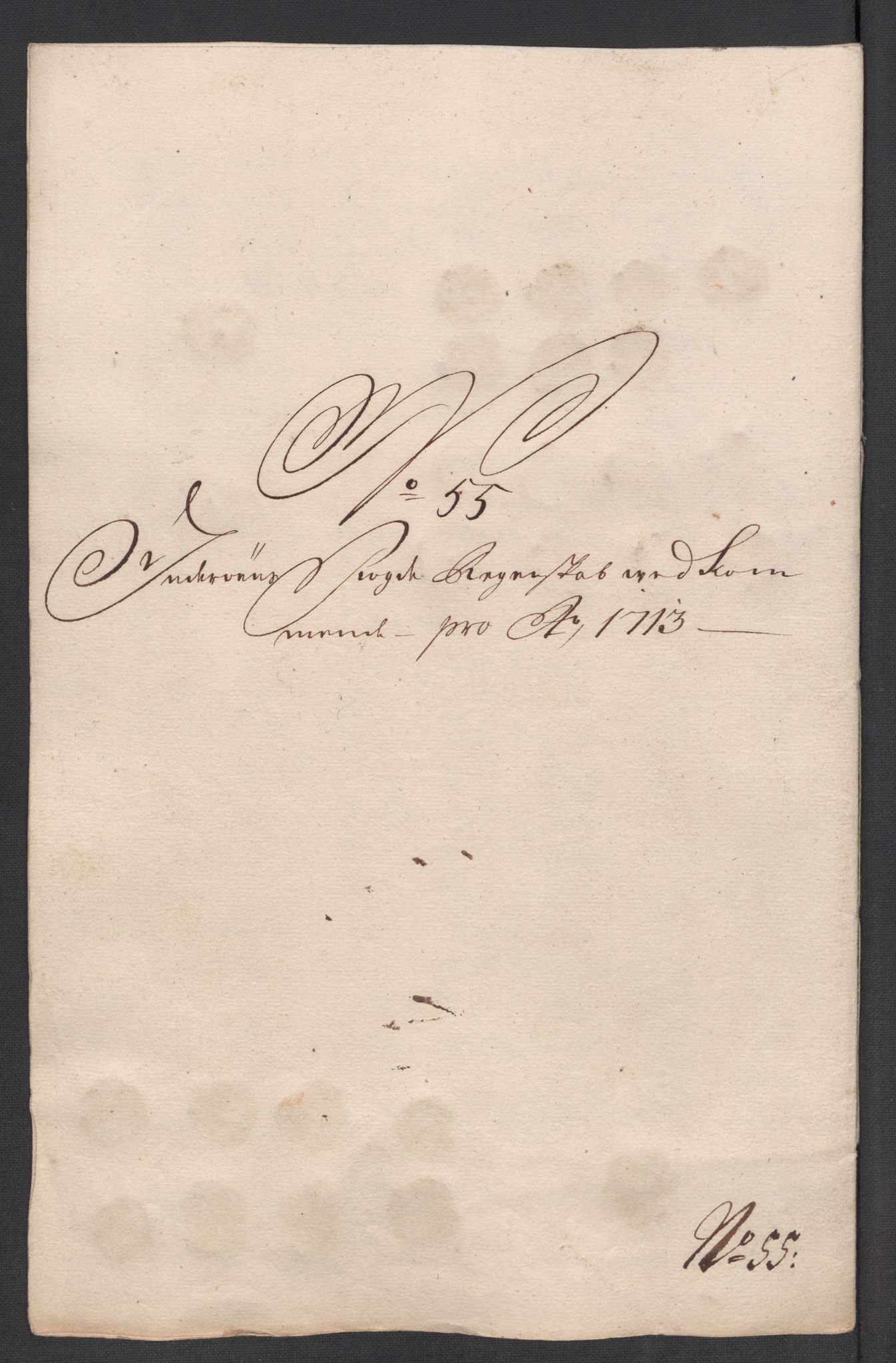 Rentekammeret inntil 1814, Reviderte regnskaper, Fogderegnskap, AV/RA-EA-4092/R63/L4321: Fogderegnskap Inderøy, 1713, p. 403