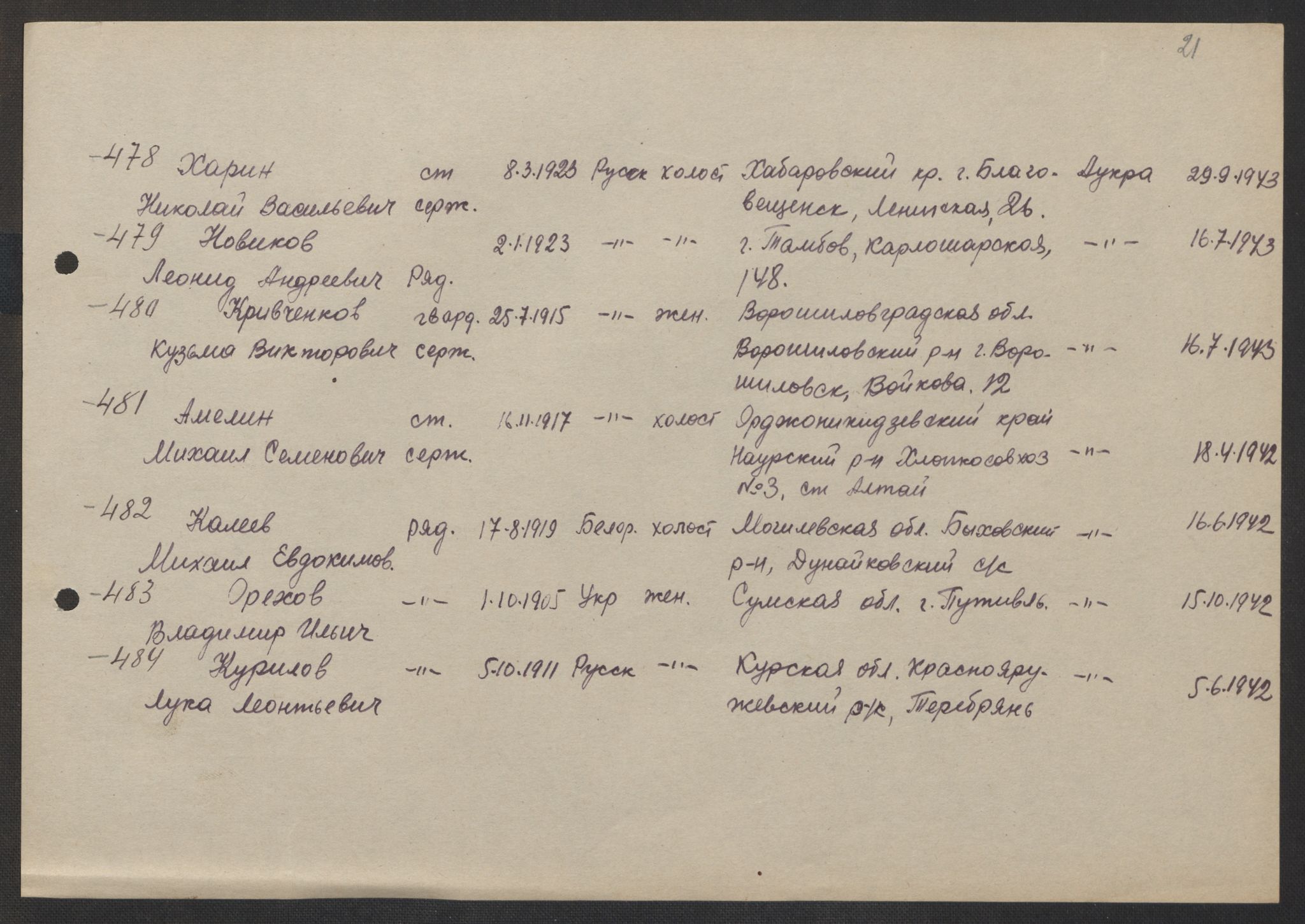 Flyktnings- og fangedirektoratet, Repatrieringskontoret, AV/RA-S-1681/D/Db/L0017: Displaced Persons (DPs) og sivile tyskere, 1945-1948, p. 183