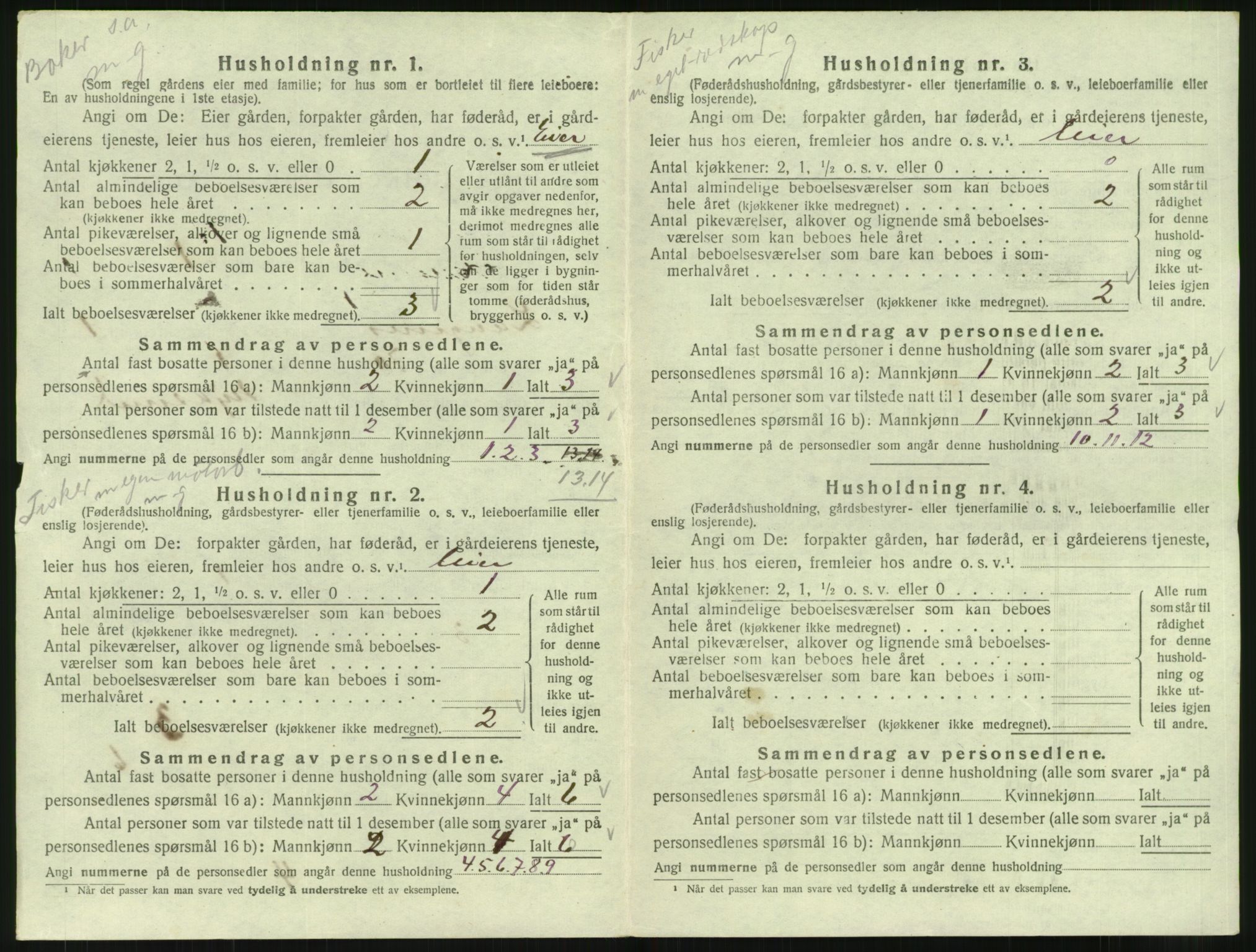 SAT, 1920 census for Langenes, 1920, p. 29